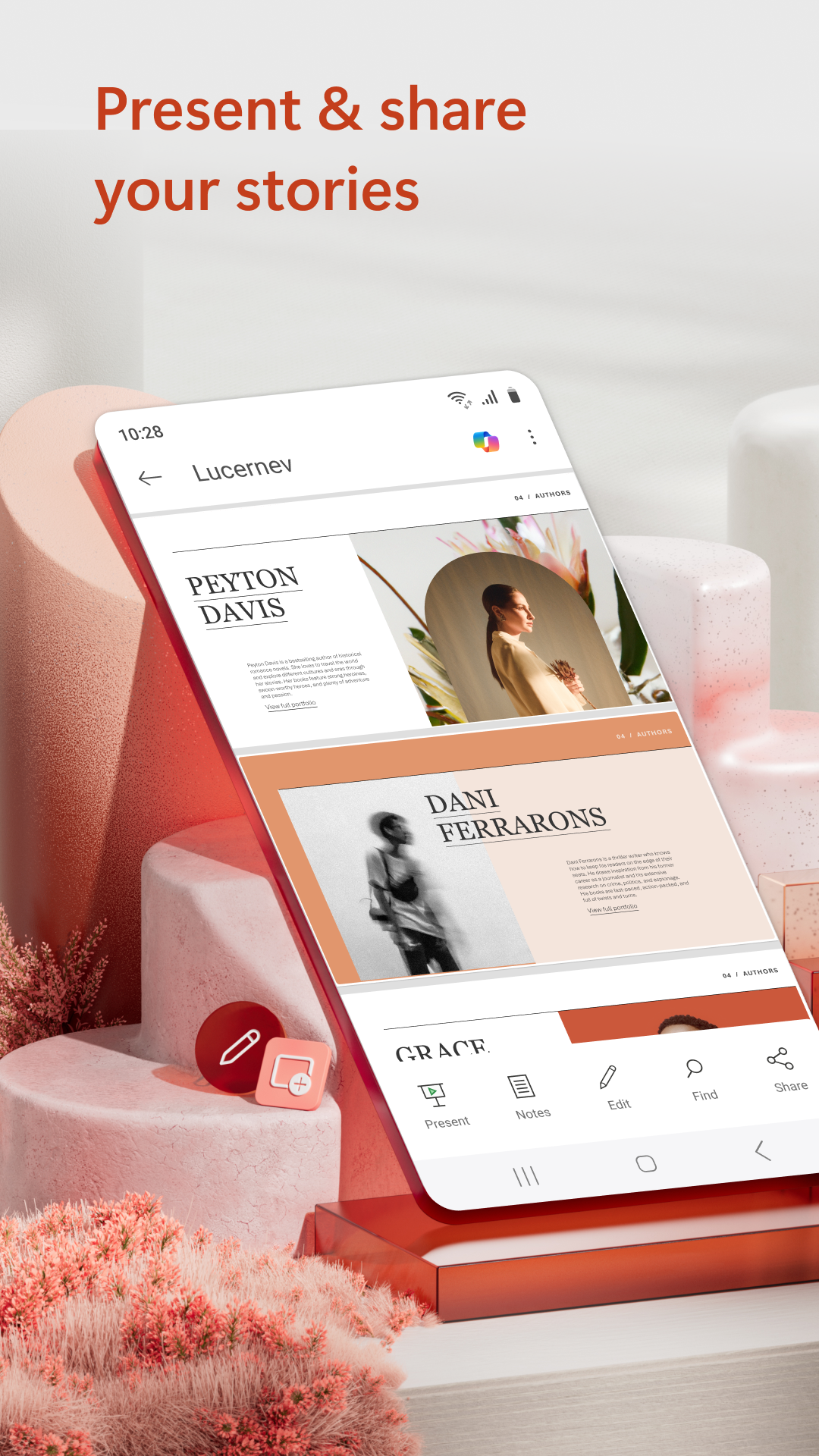 Captura de ecrã 1 da app Microsoft PowerPoint