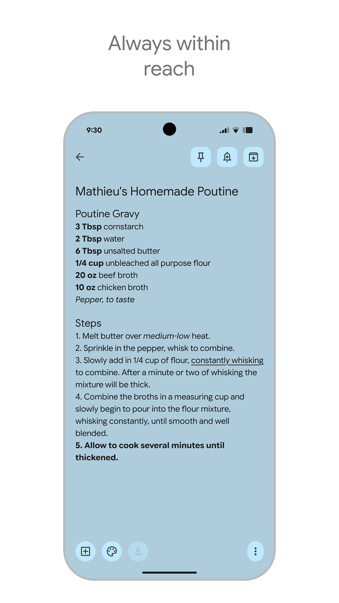 Captura de ecrã 2 da app Google Keep: notas e listas