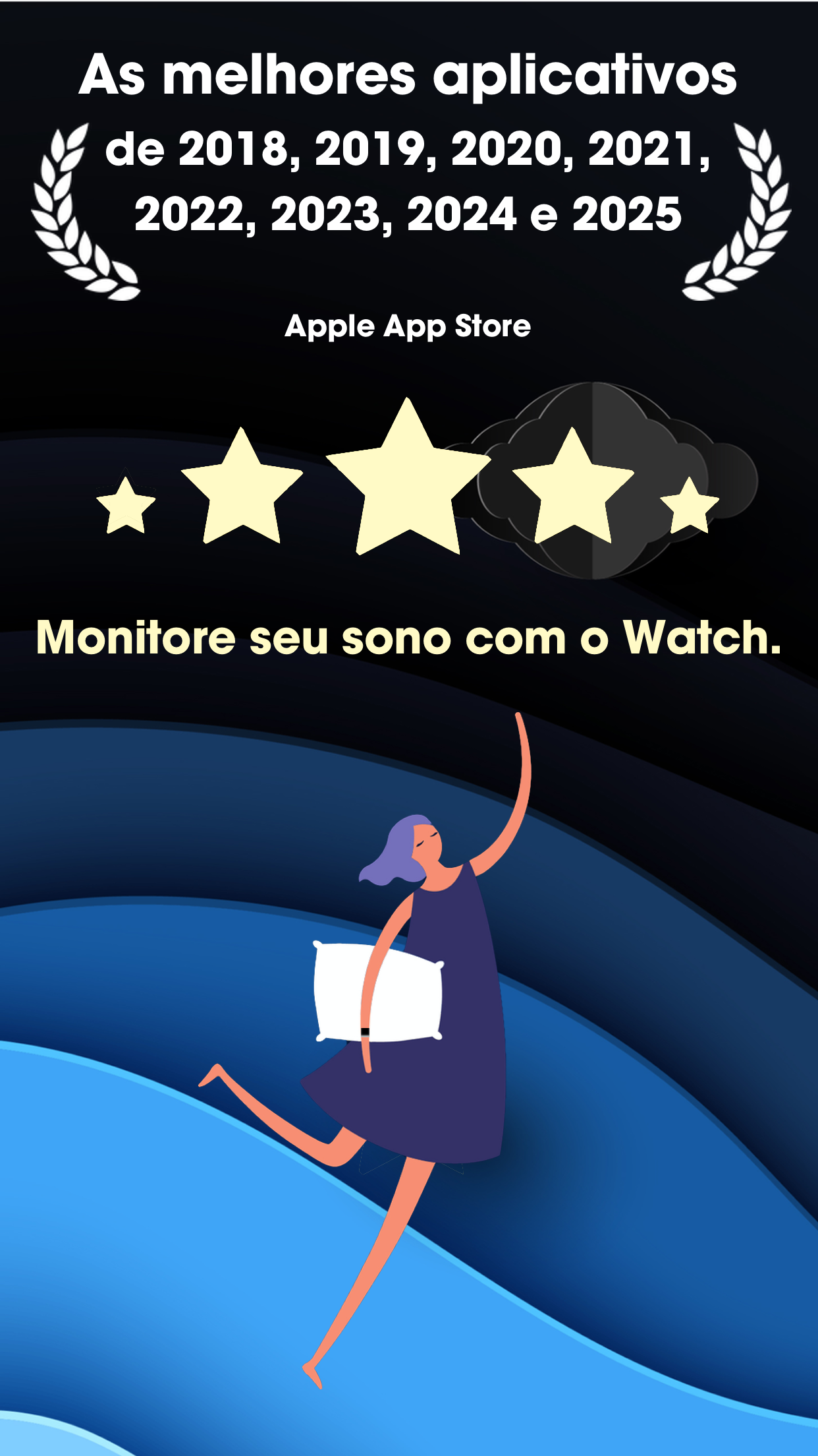 Captura de ecrã 1 da app AutoSleep – Rastreador de sono