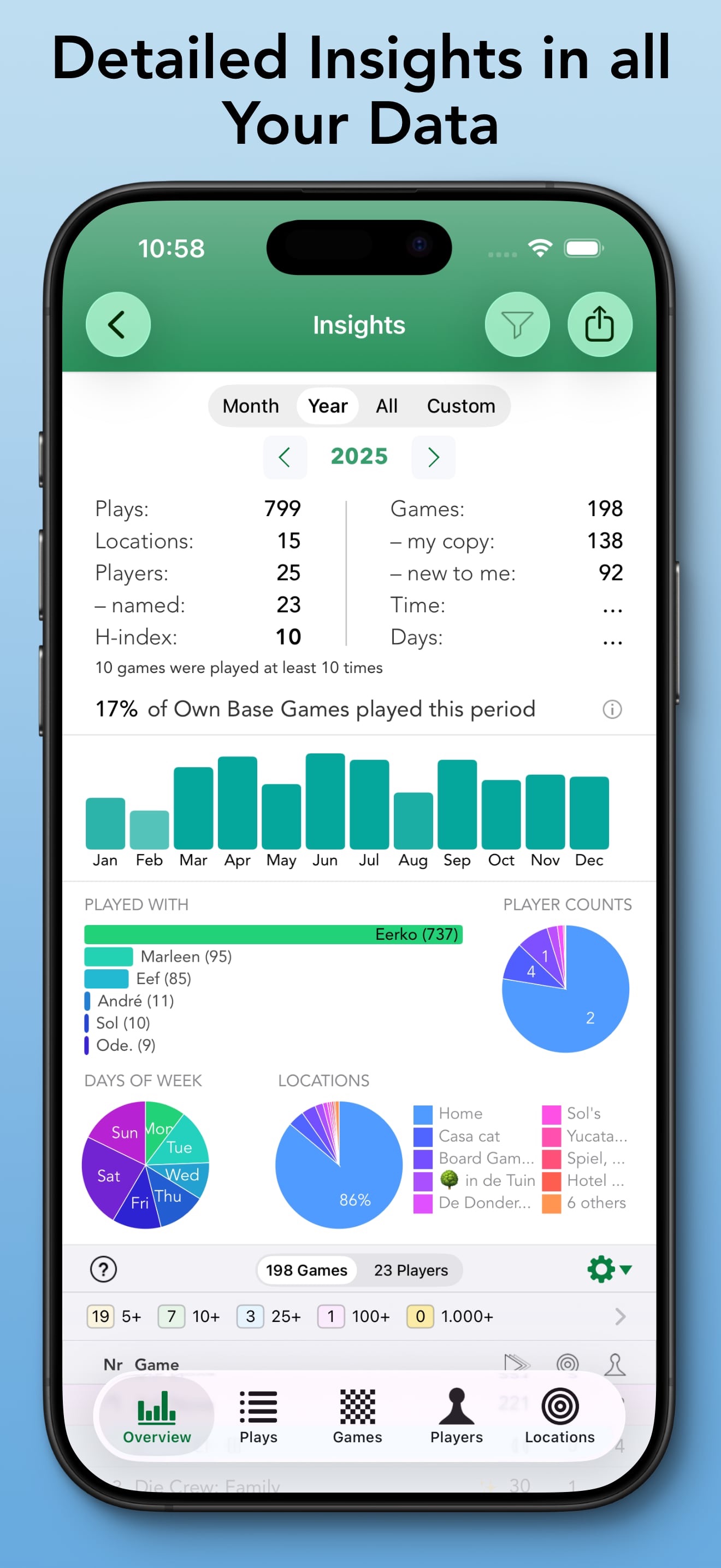 Captura de ecrã 4 da app Board Game Stats