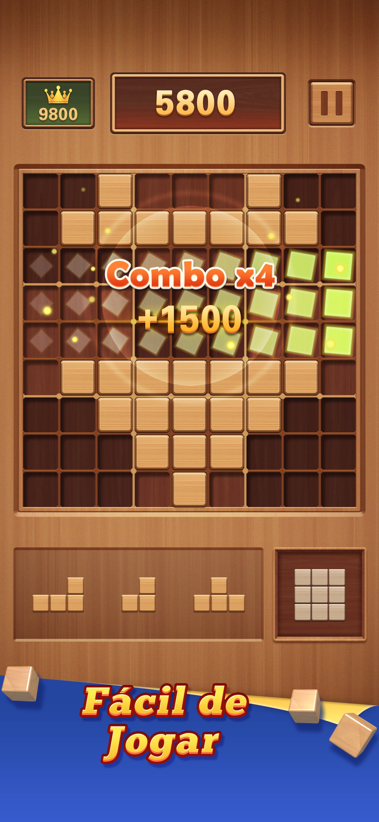 Captura de ecrã 3 da app Wood Block 99 - Sudoku Puzzle