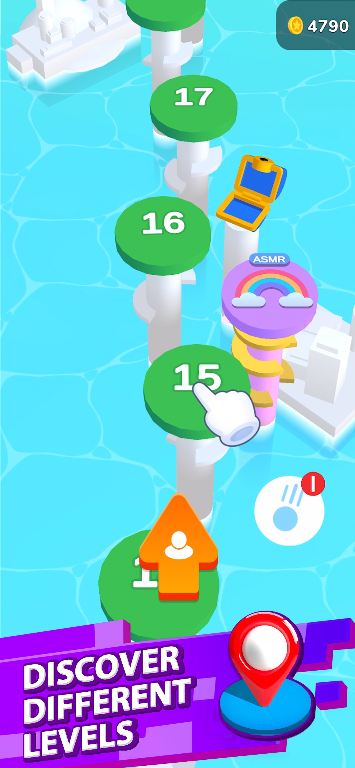 Captura de ecrã 3 da app Helix Jump