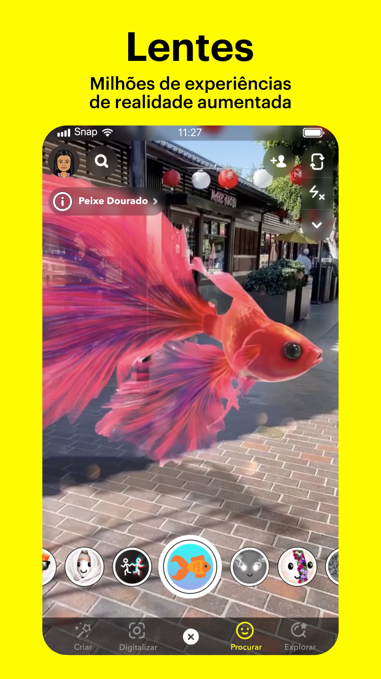 Captura de ecrã 3 da app Snapchat: conversa com amigos