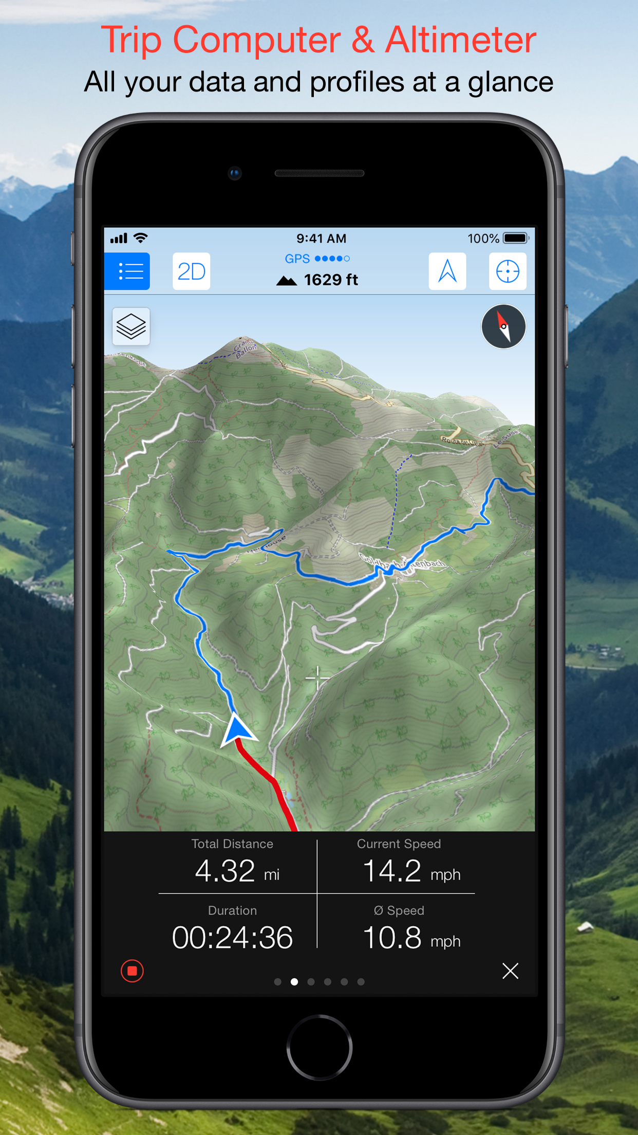 Captura de ecrã 2 da app Maps 3D PRO - Outdoor GPS