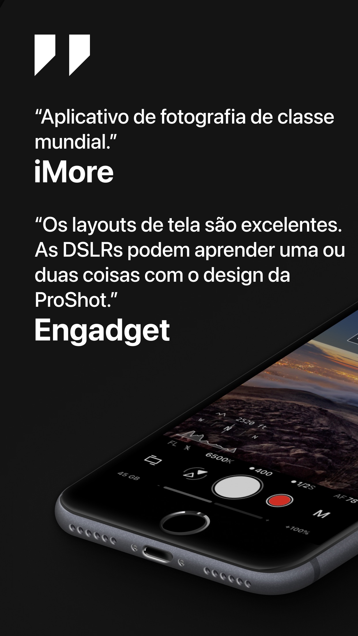 Captura de ecrã 1 da app ProShot