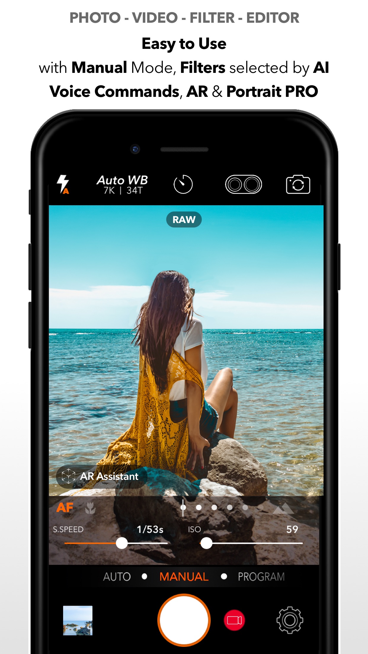 Captura de ecrã 1 da app DSLR Camera