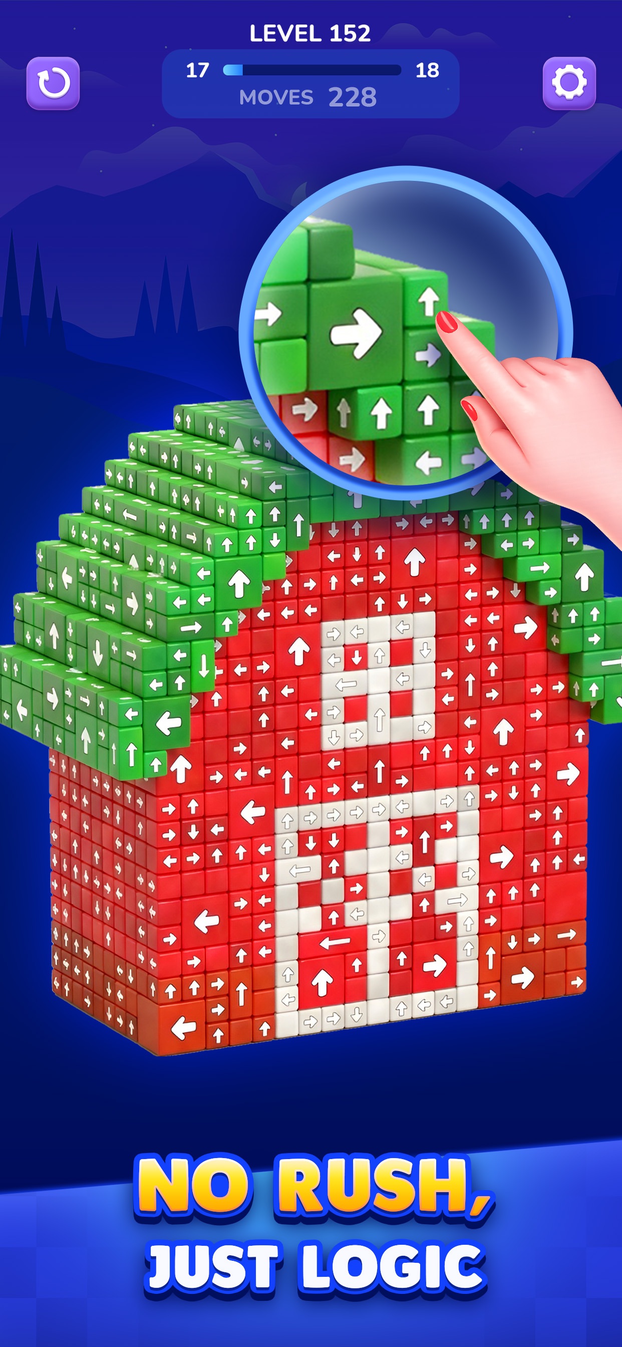 Captura de ecrã 2 da app Block Away - Tap Out Puzzle