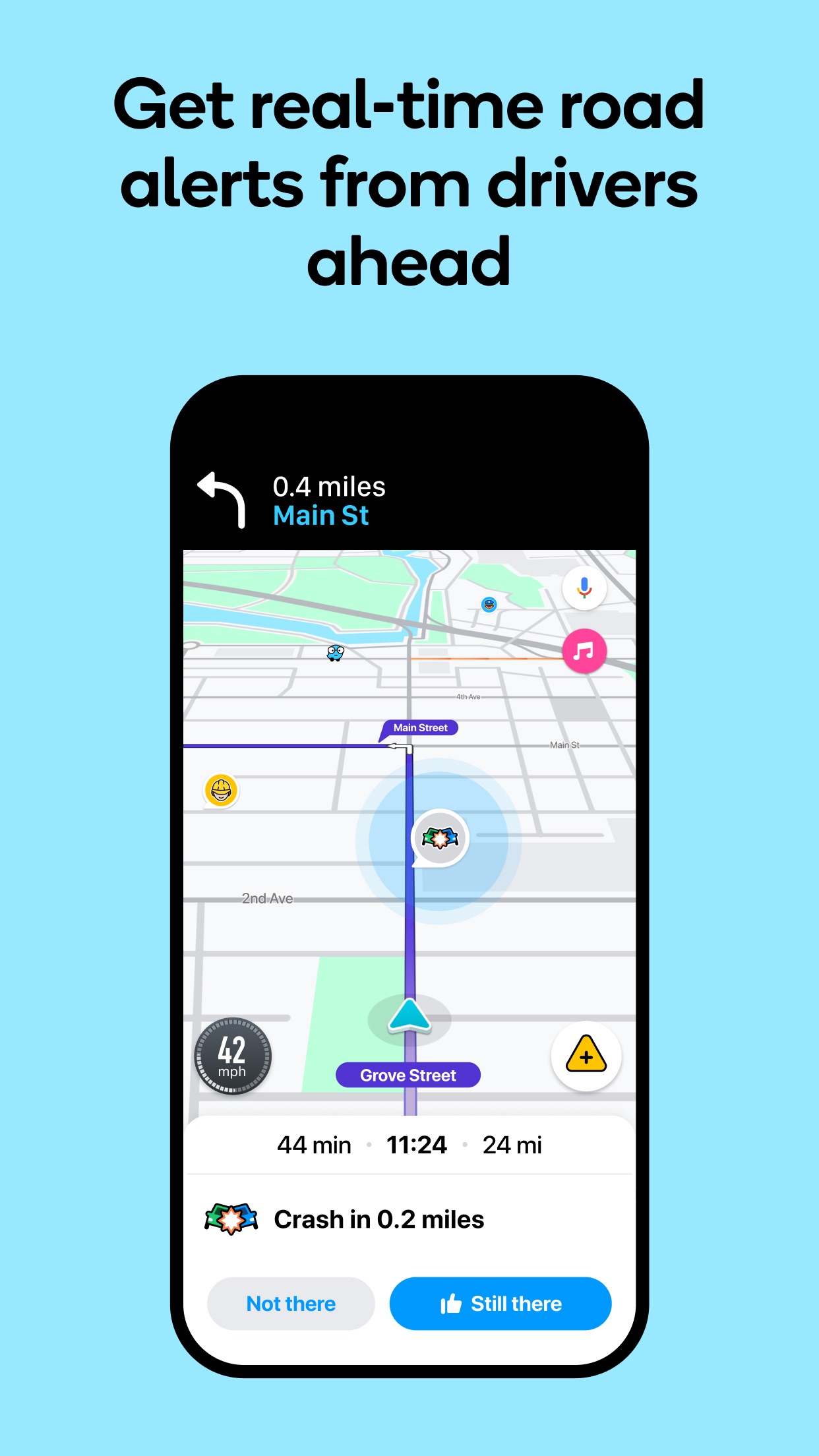 Captura de ecrã 2 da app Waze - GPS e trânsito