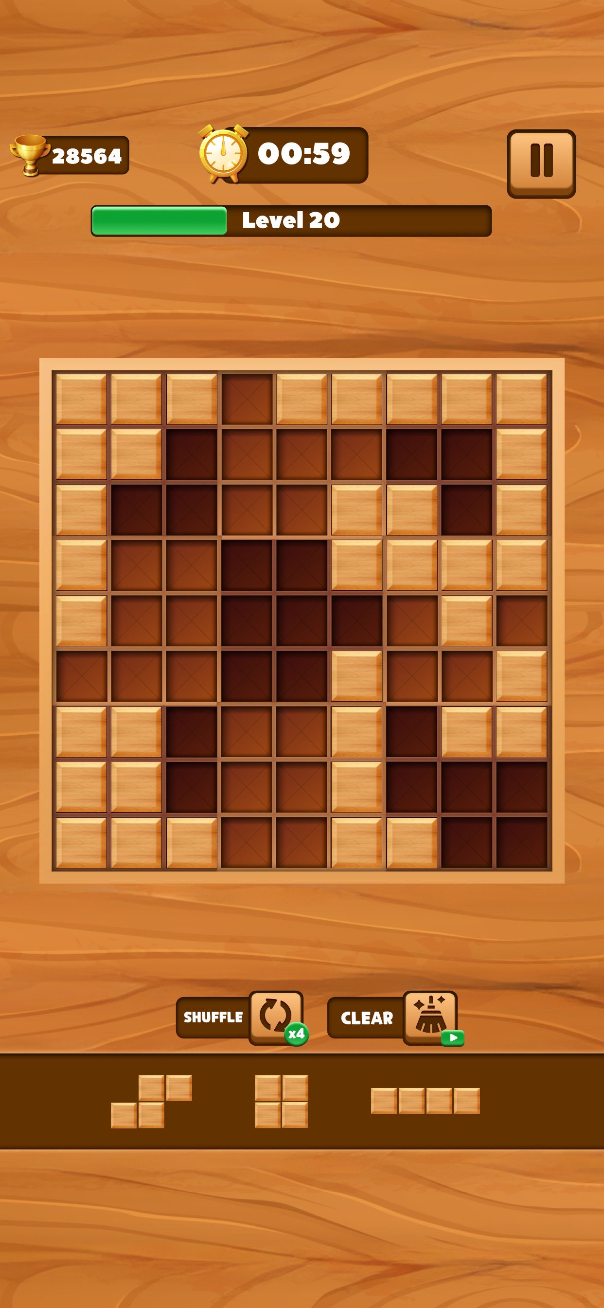 Captura de ecrã 4 da app Wood Match - Wood Block