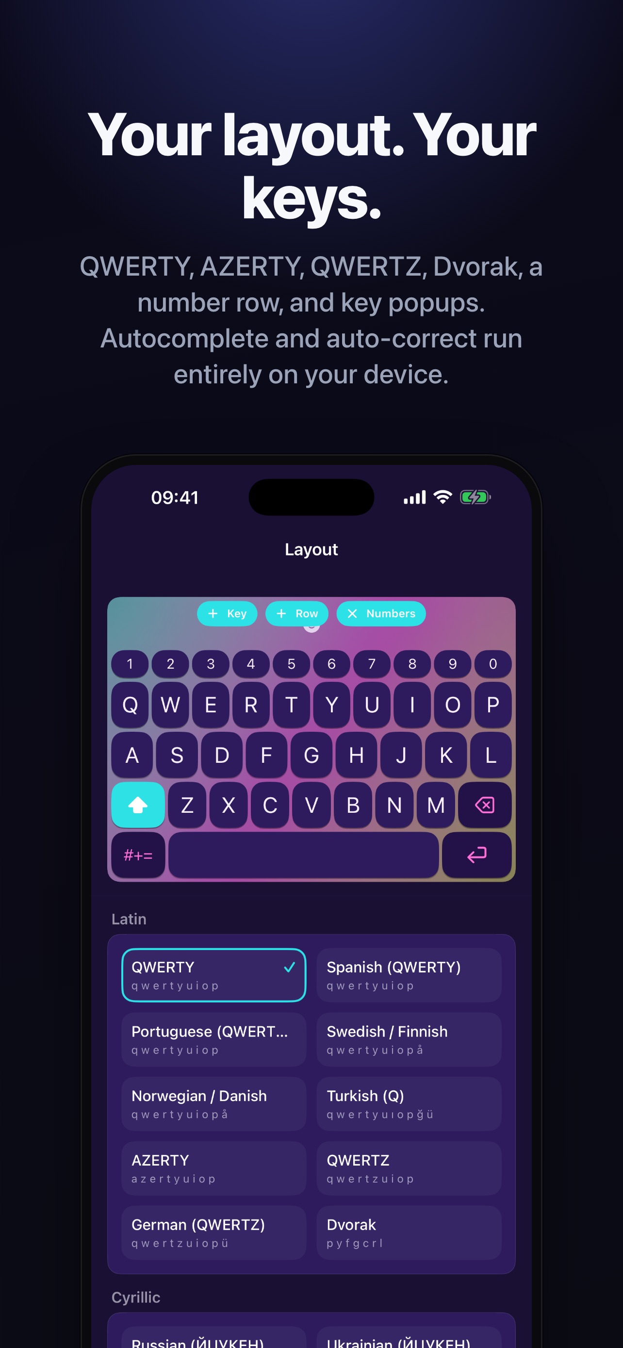 Captura de ecrã 4 da app Clink: Custom Keyboards