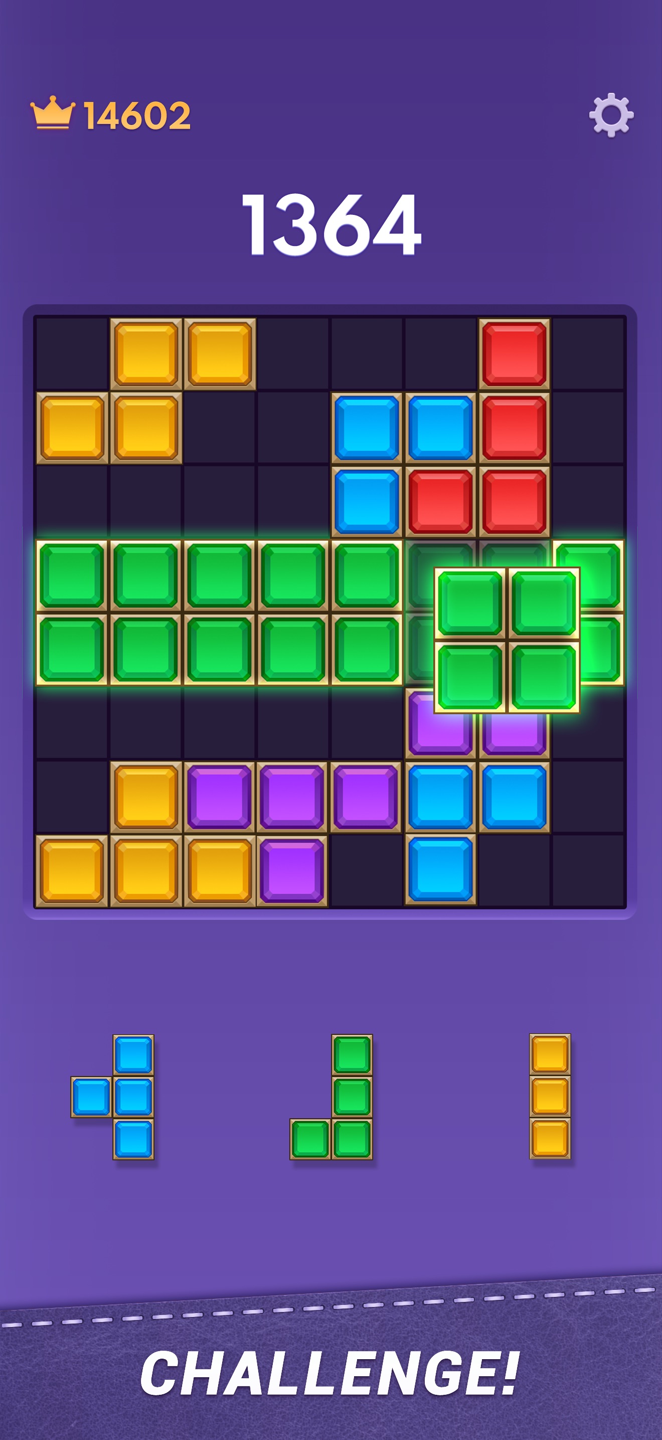 Captura de ecrã 4 da app Block Puzzle: Jogo de Bloco