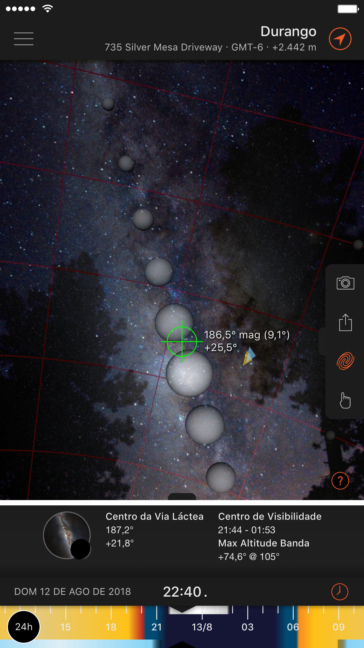 Captura de ecrã 4 da app Sun Surveyor (Sol & Lua)