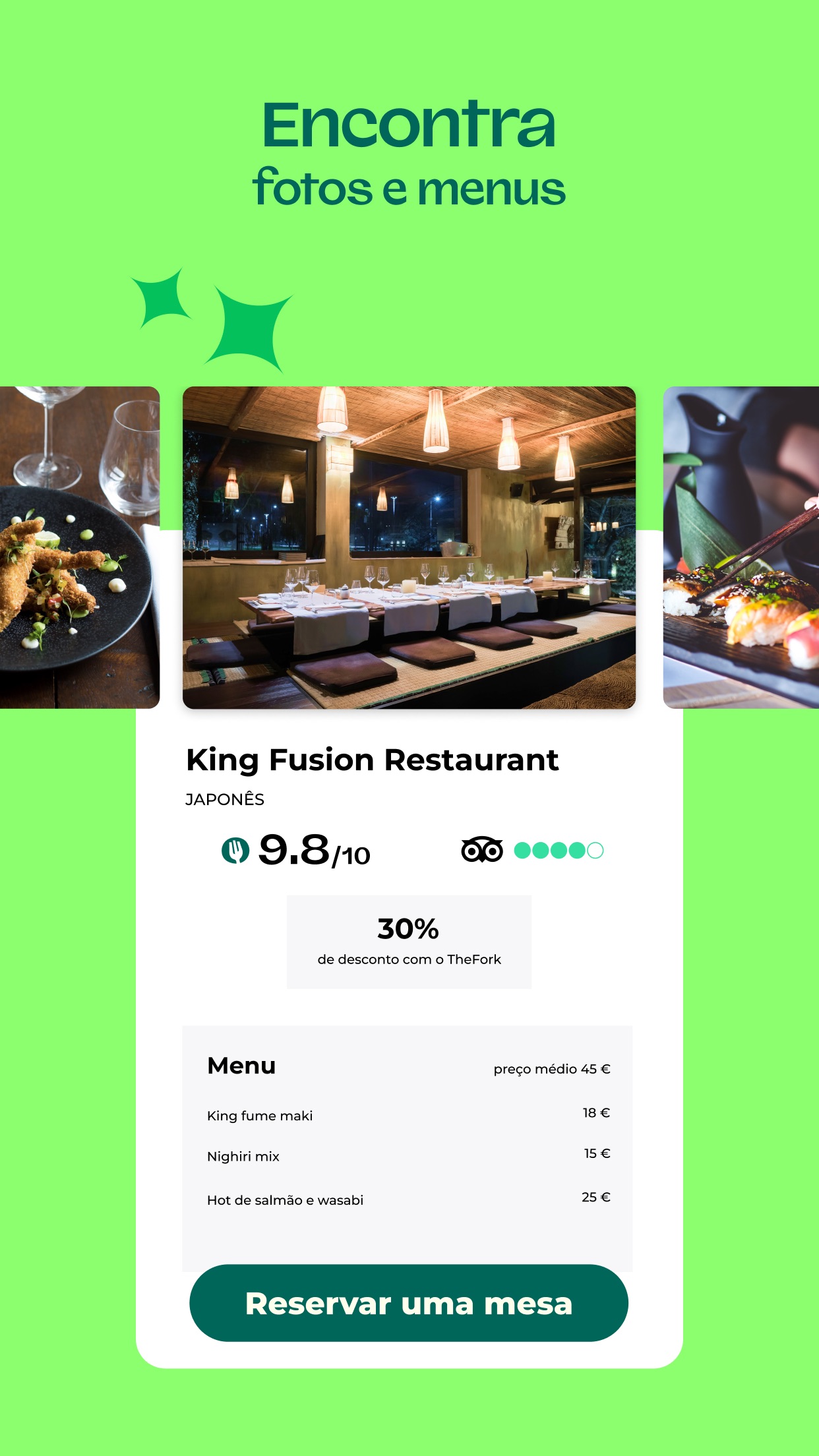 Captura de ecrã 4 da app TheFork - Restaurantes