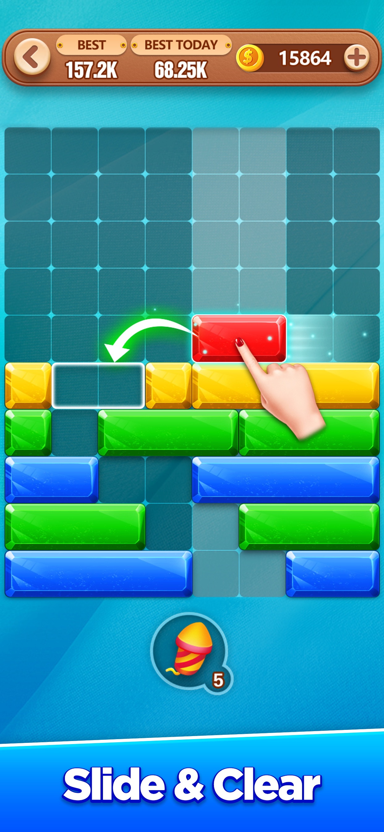 Captura de ecrã 1 da app Bloco Deslizante