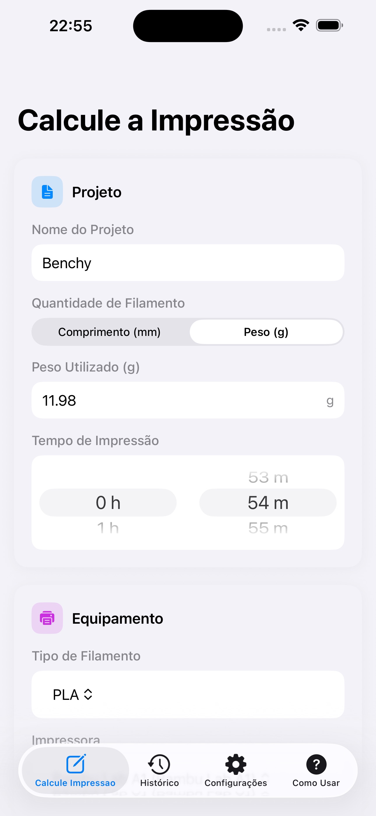 Captura de ecrã 1 da app Custos 3D