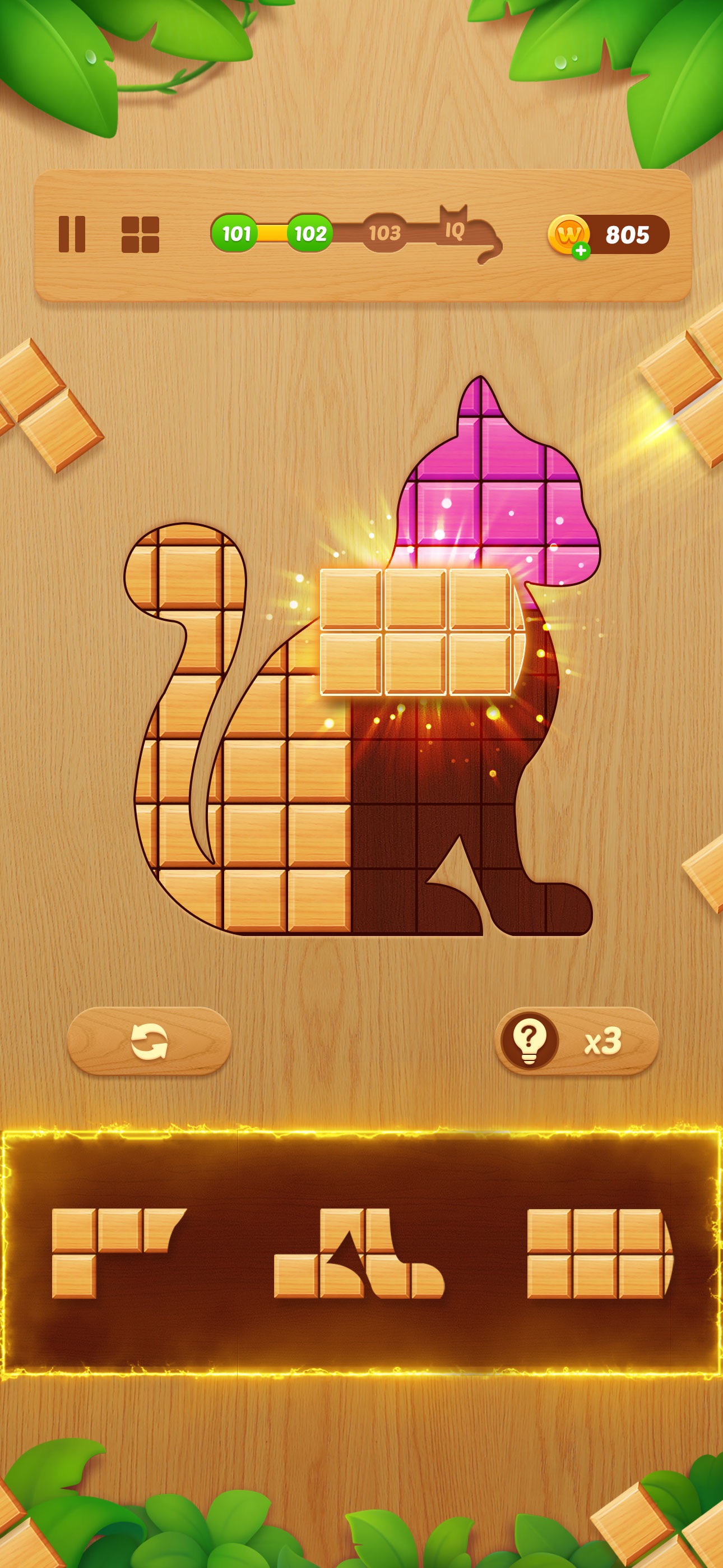 Captura de ecrã 4 da app Block Crush: jogo de blocos