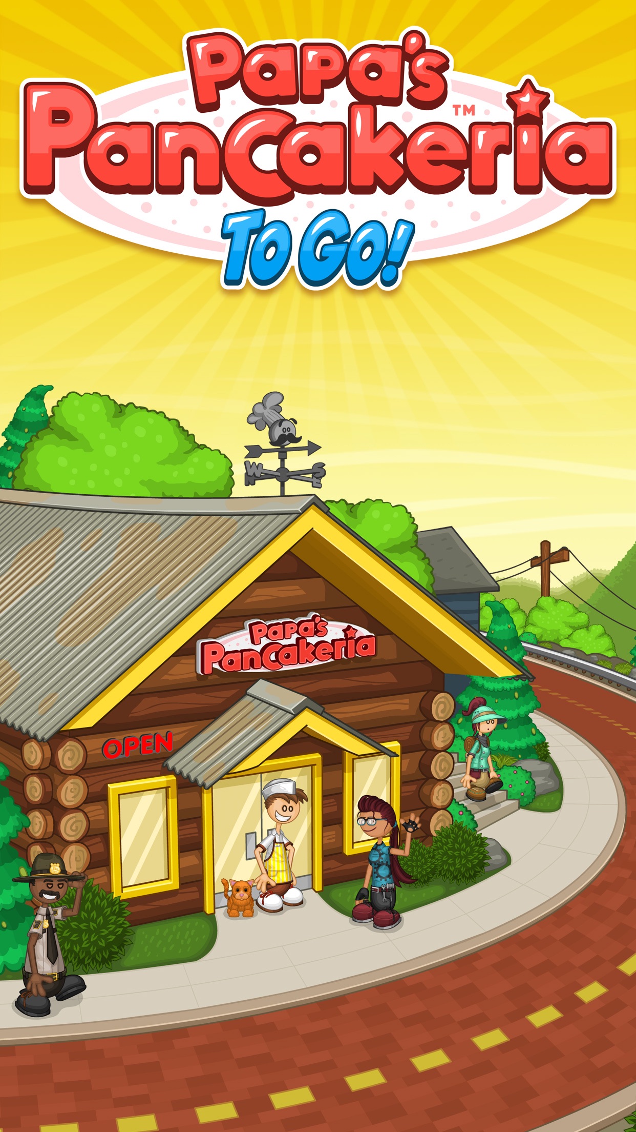Captura de ecrã 1 da app Papa's Pancakeria To Go!