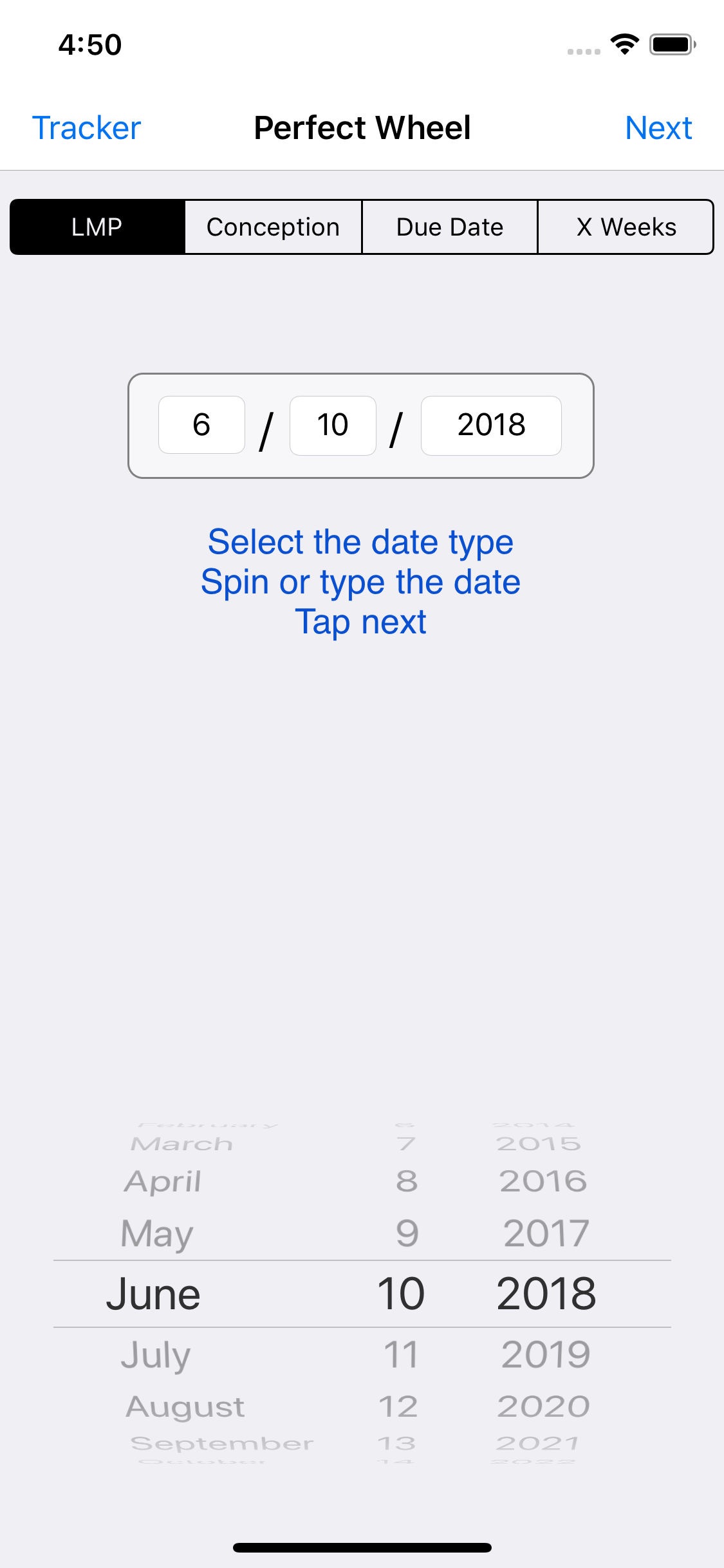 Captura de ecrã 1 da app Perfect OB Wheel