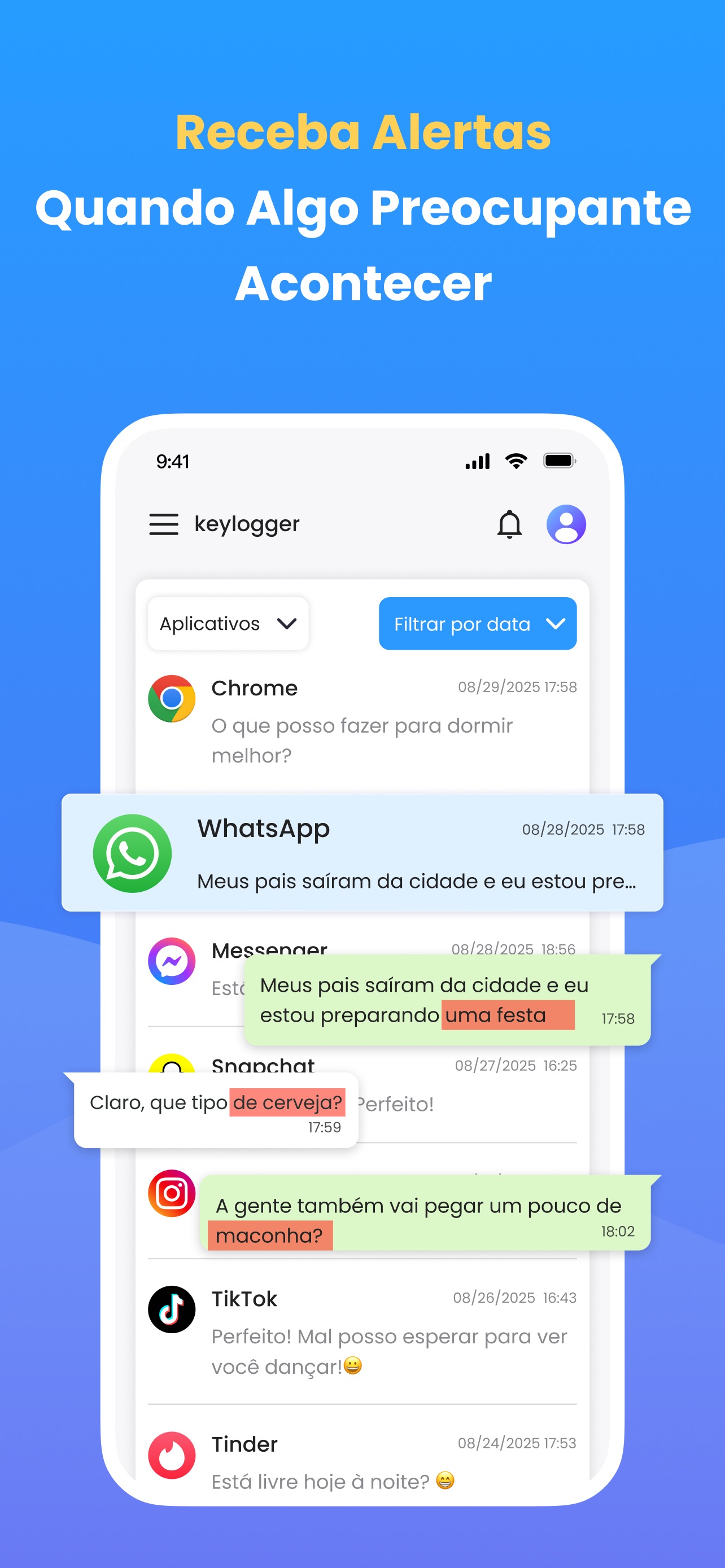 Captura de ecrã 4 da app SpyX: Controle Parental