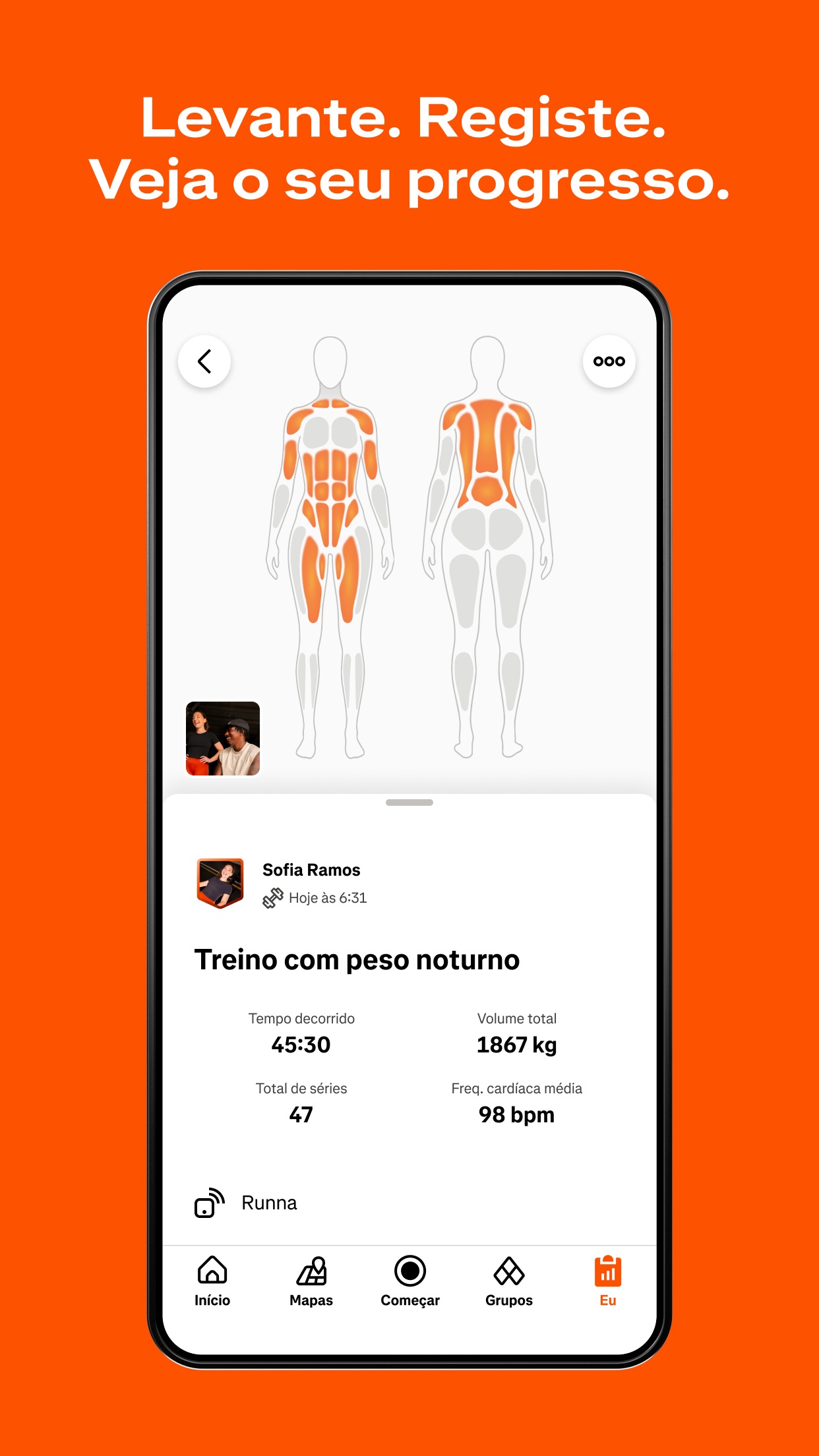 Captura de ecrã 3 da app Strava: corra, pedale, caminhe