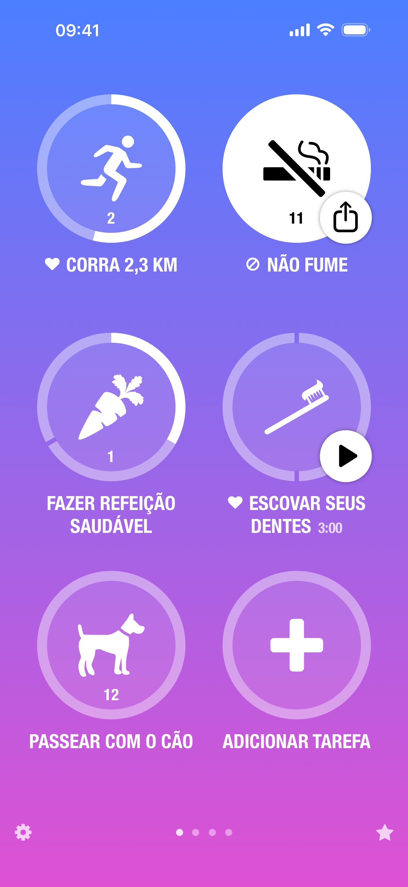 Captura de ecrã 1 da app Streaks