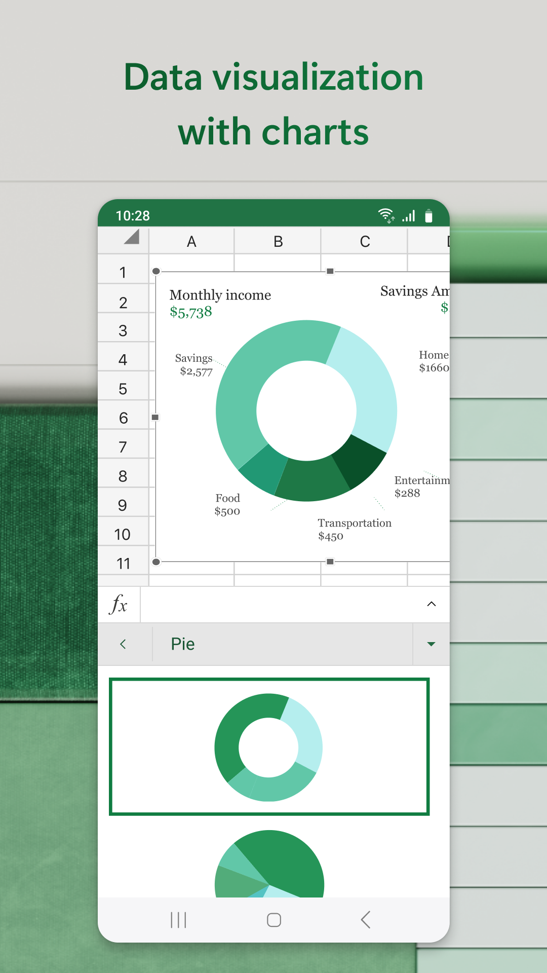 Captura de ecrã 4 da app Microsoft Excel: Spreadsheets