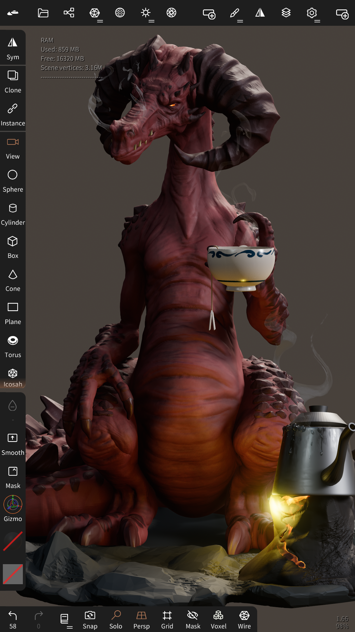 Captura de ecrã 2 da app Nomad Sculpt
