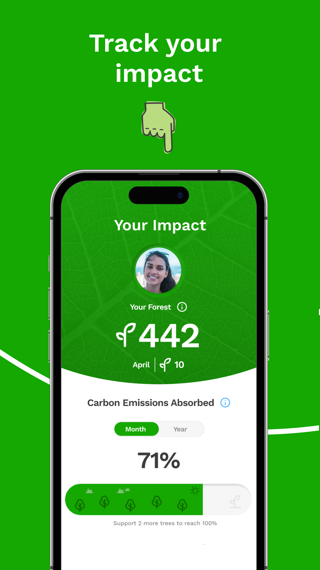 Captura de ecrã 4 da app Treeapp: Plant Trees for Free
