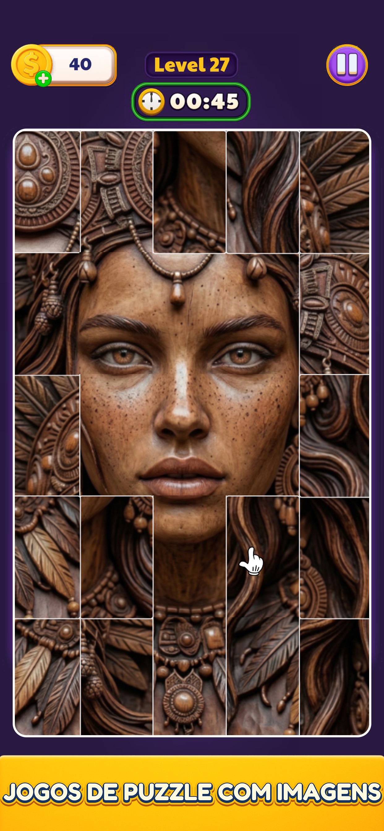Captura de ecrã 4 da app Jigsaw Block Sort