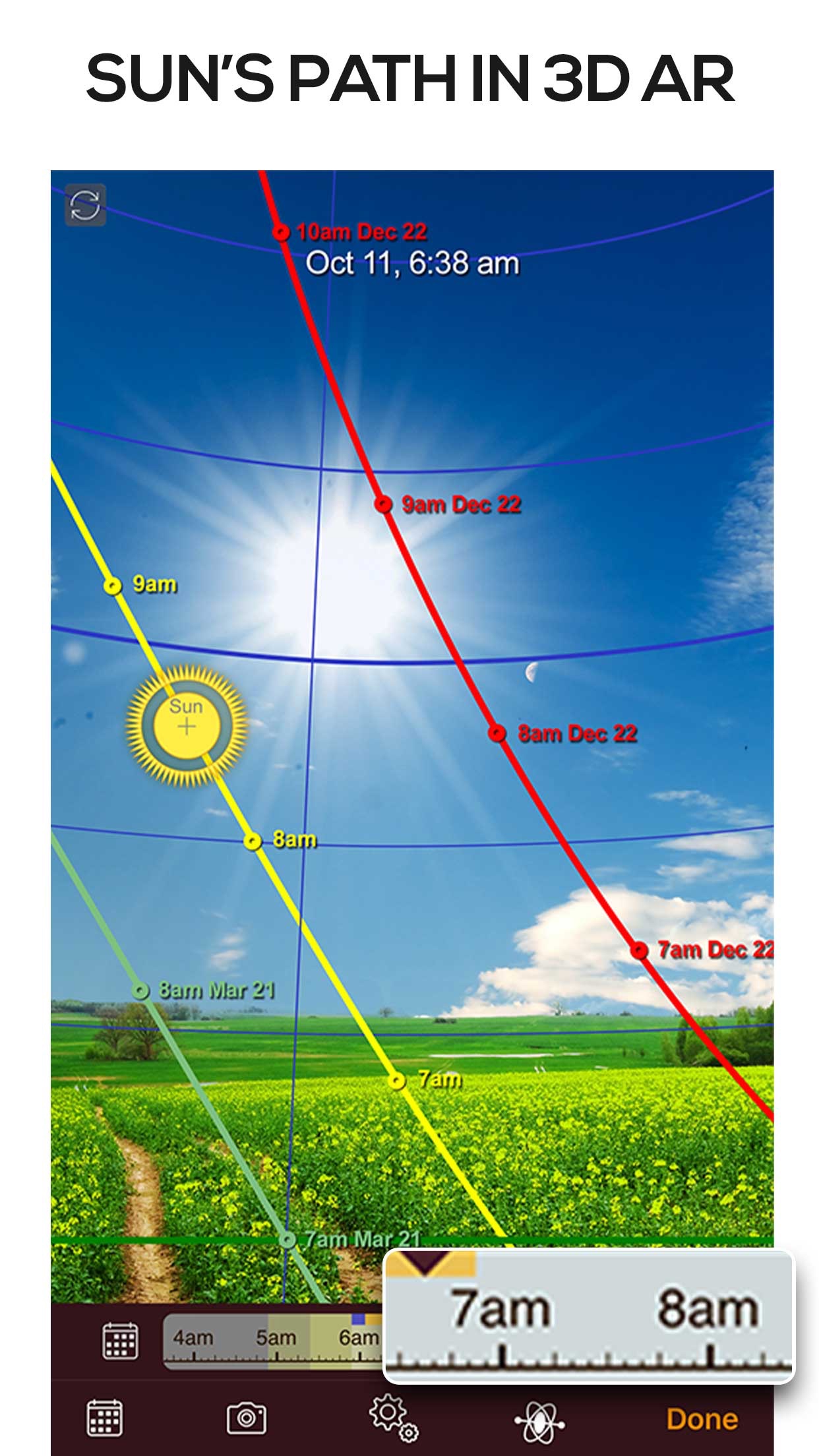 Captura de ecrã 2 da app Sun Seeker - Tracker & Compass