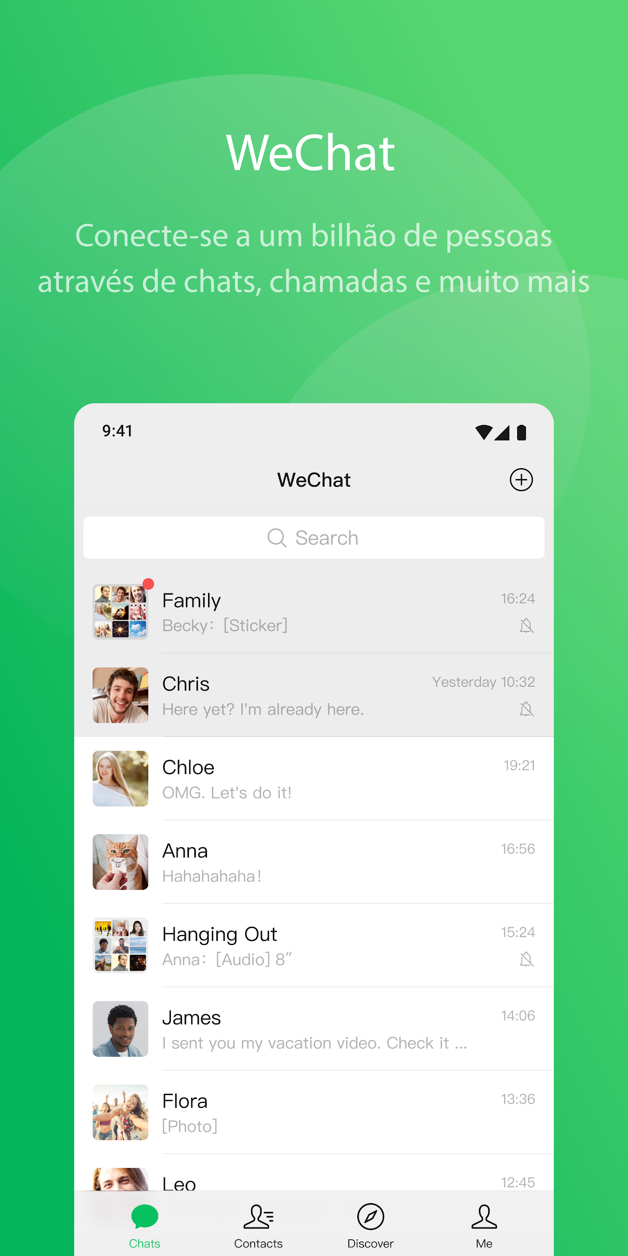Captura de ecrã 1 da app WeChat