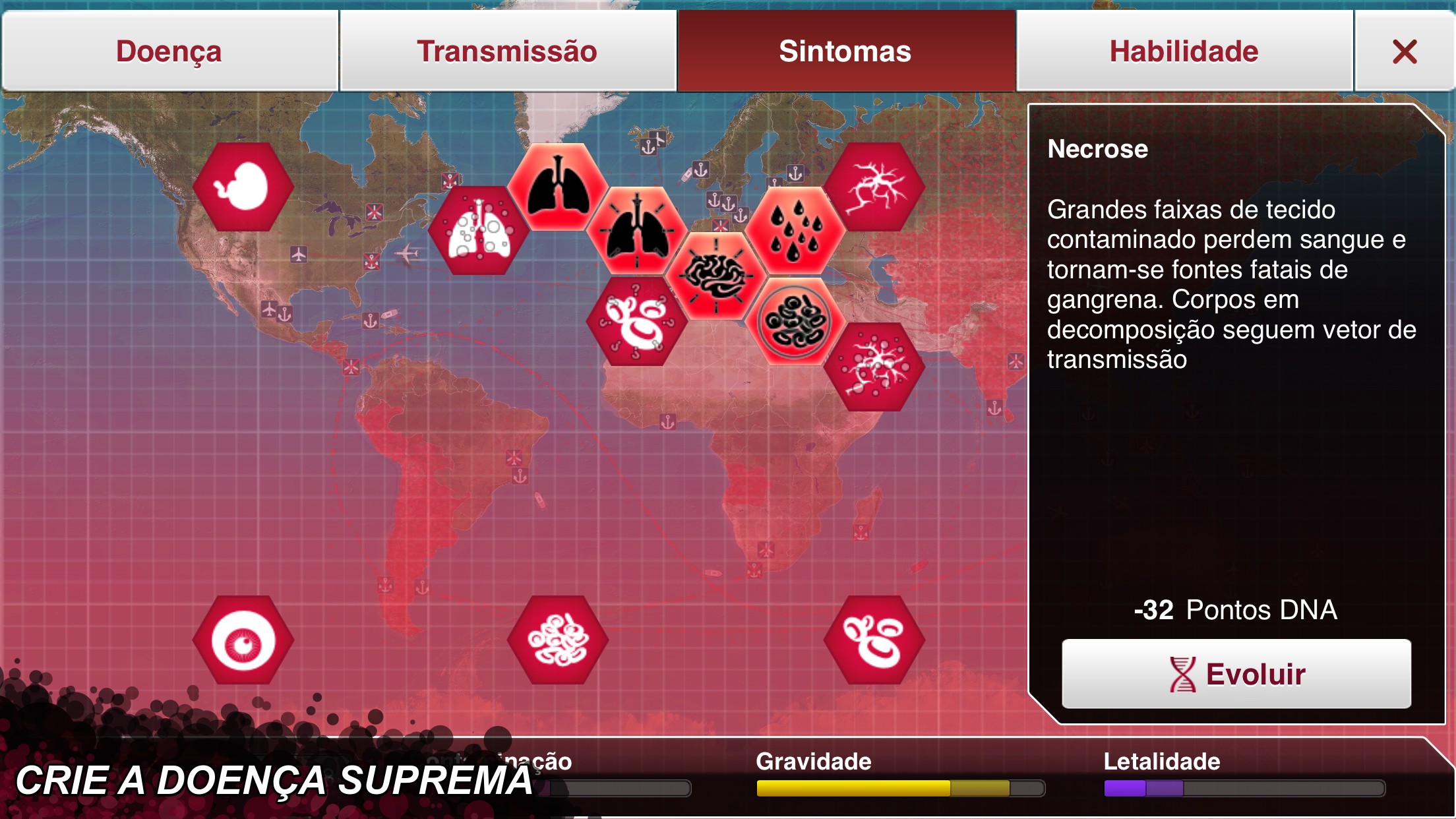 Captura de ecrã 4 da app Plague Inc.