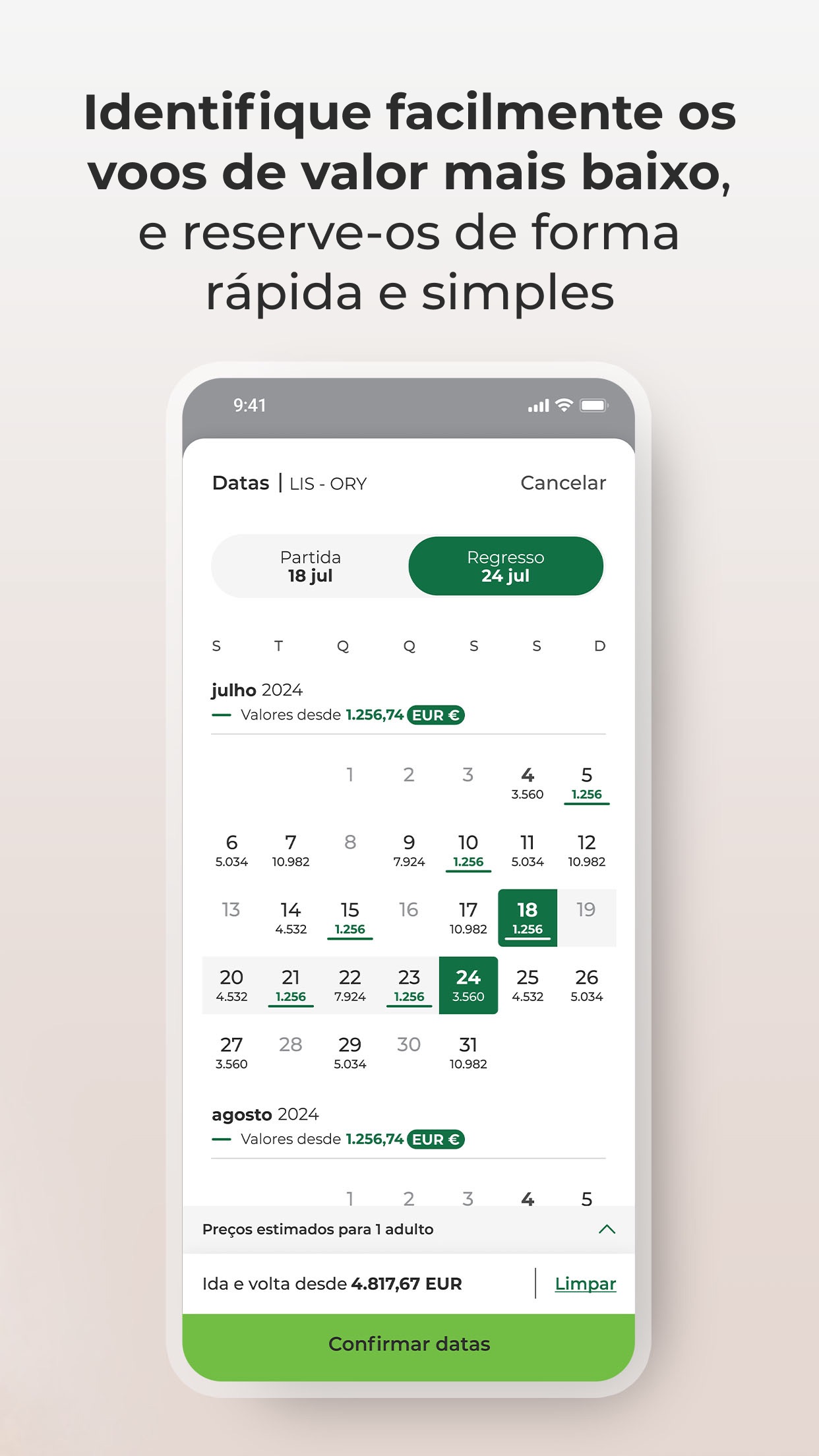 Captura de ecrã 2 da app TAP Air Portugal