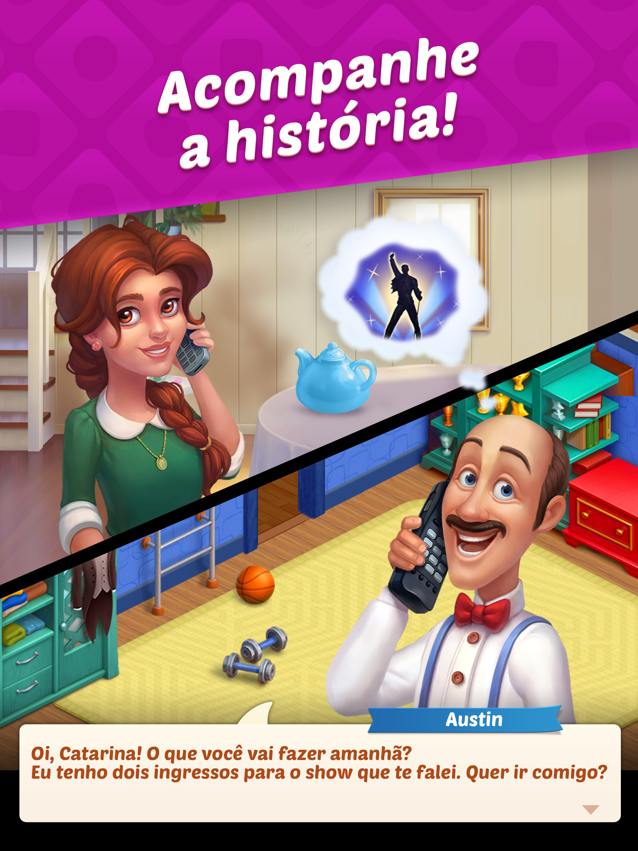 Captura de ecrã 4 da app Homescapes: Match 3 Games