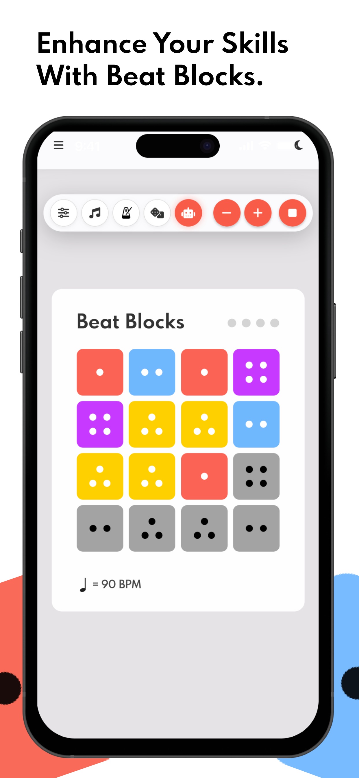 Captura de ecrã 2 da app Beat Blocks - Rhythm Practice