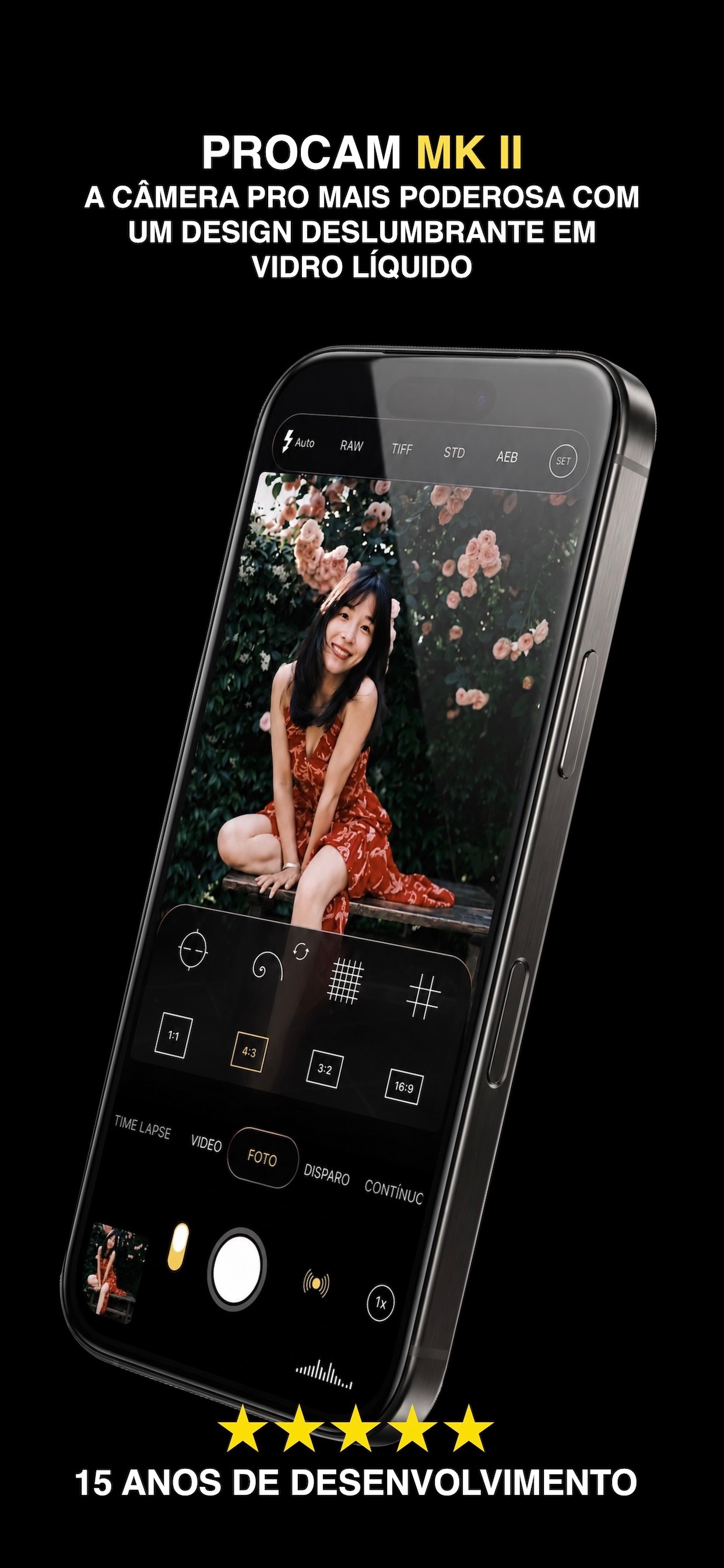 Captura de ecrã 1 da app ProCam MK II - Câmera Avançada
