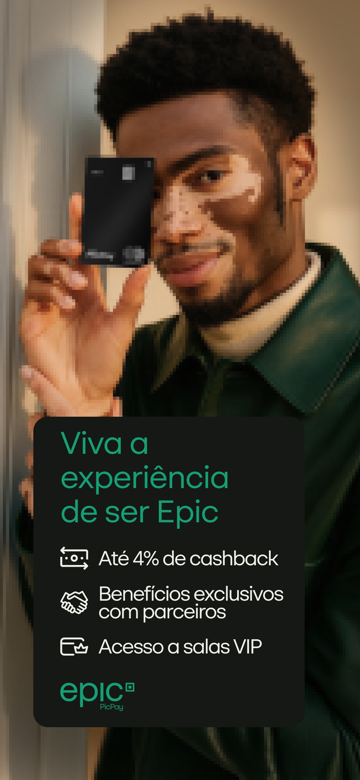Captura de ecrã 3 da app PicPay: Conta, Cartão e Pix
