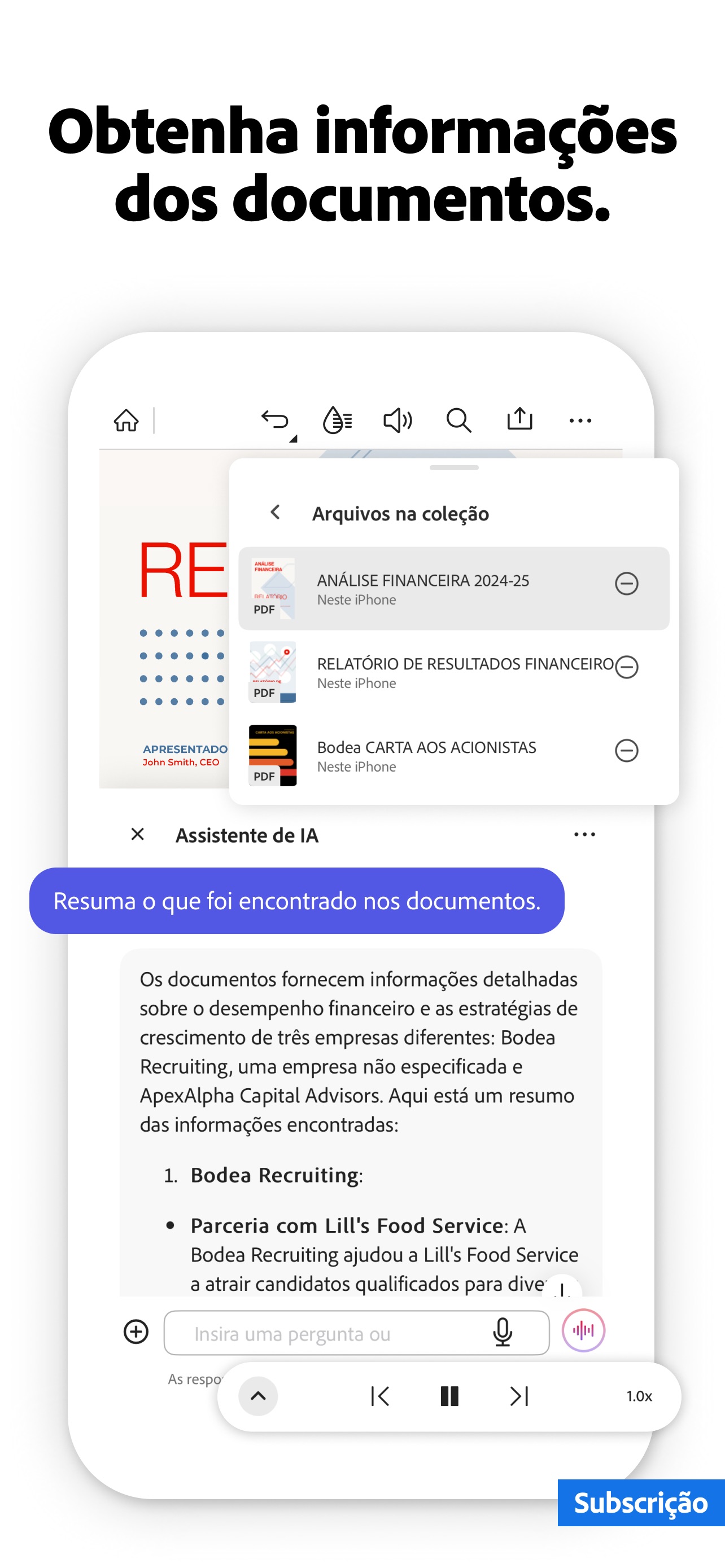 Captura de ecrã 4 da app Adobe Acrobat Reader: Docs PDF