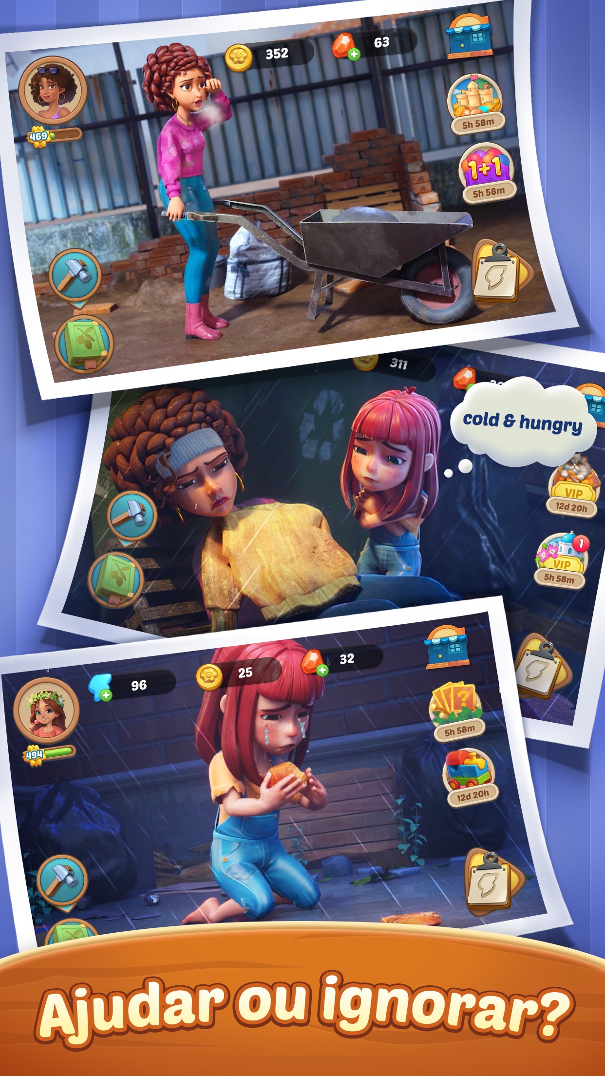 Captura de ecrã 1 da app Seaside Escape®: Merge & Story