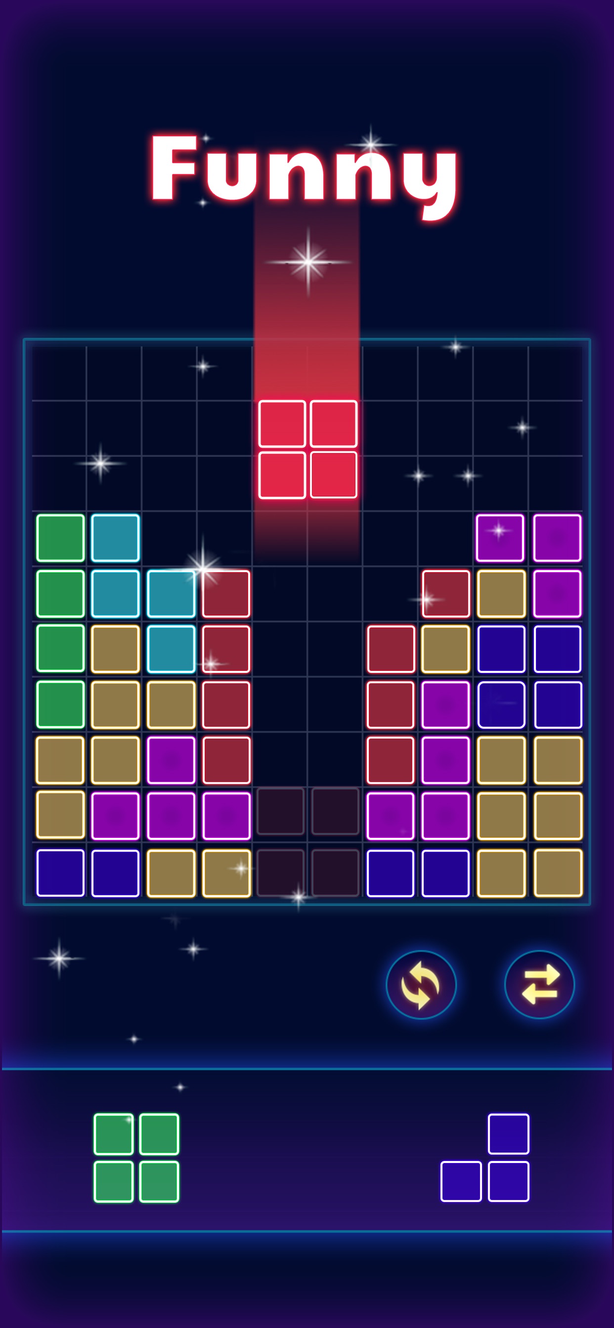 Captura de ecrã 2 da app Glow Block Puzzle
