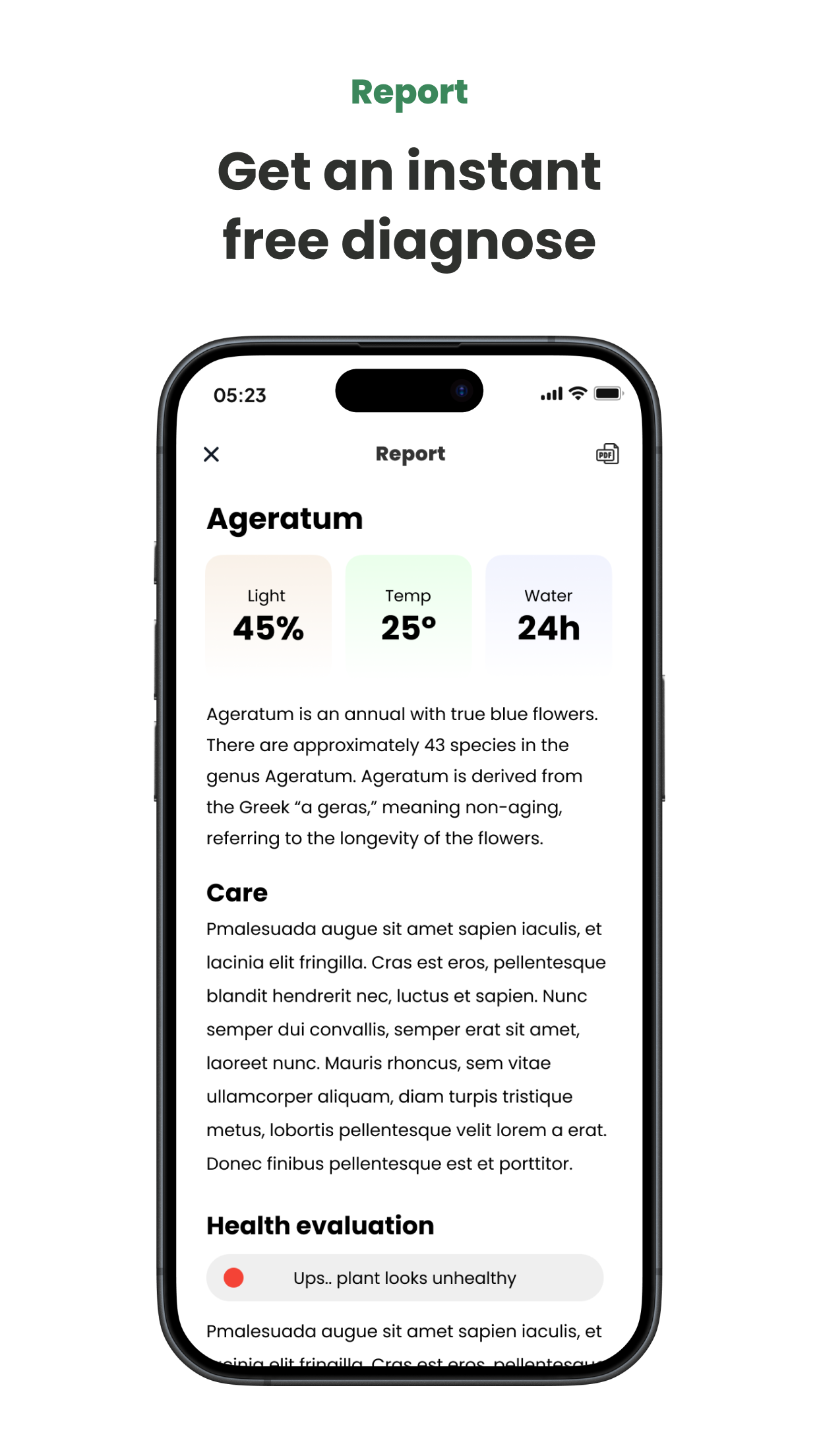 Captura de ecrã 3 da app Dr. Green・Plant Identifier