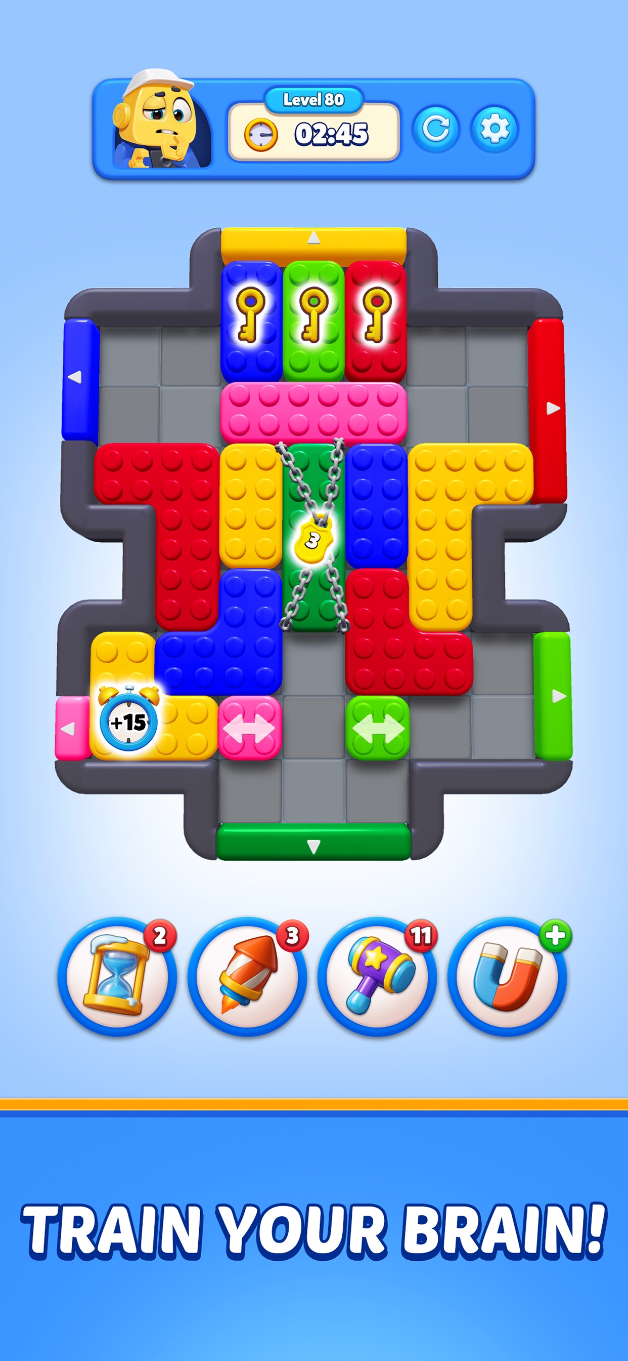 Captura de ecrã 2 da app Color Block: Jam Puzzle 3D