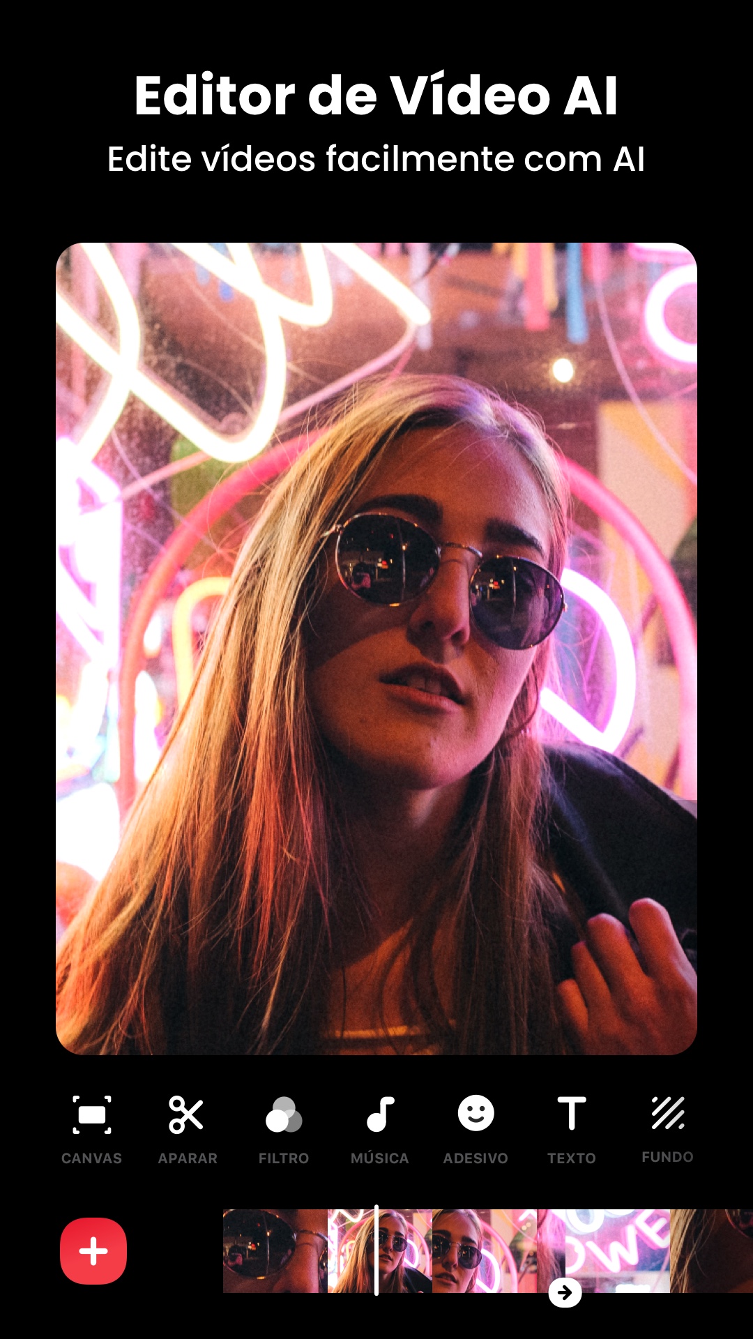 Captura de ecrã 1 da app Editor de Vídeo e Foto- InShot