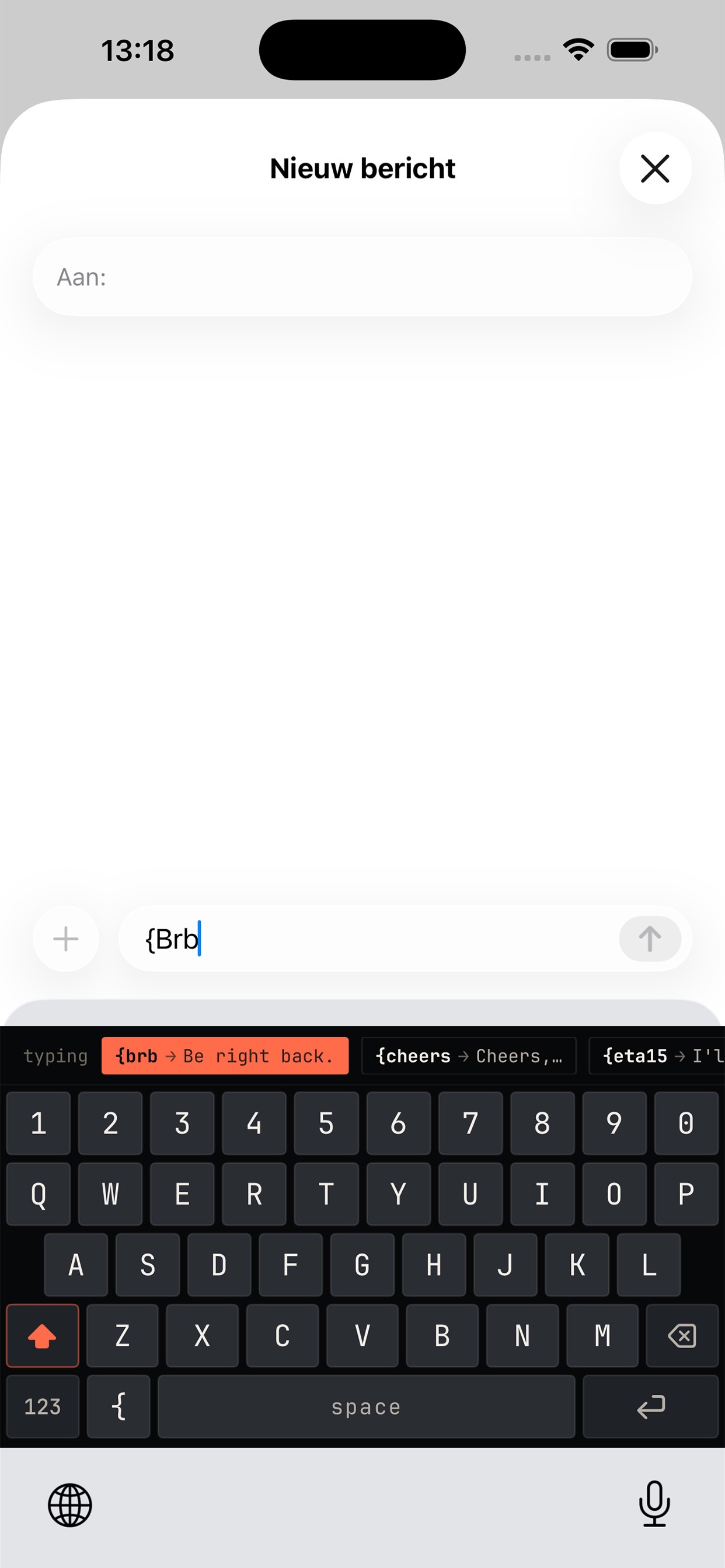 Captura de ecrã 3 da app CRPL — Text Expander