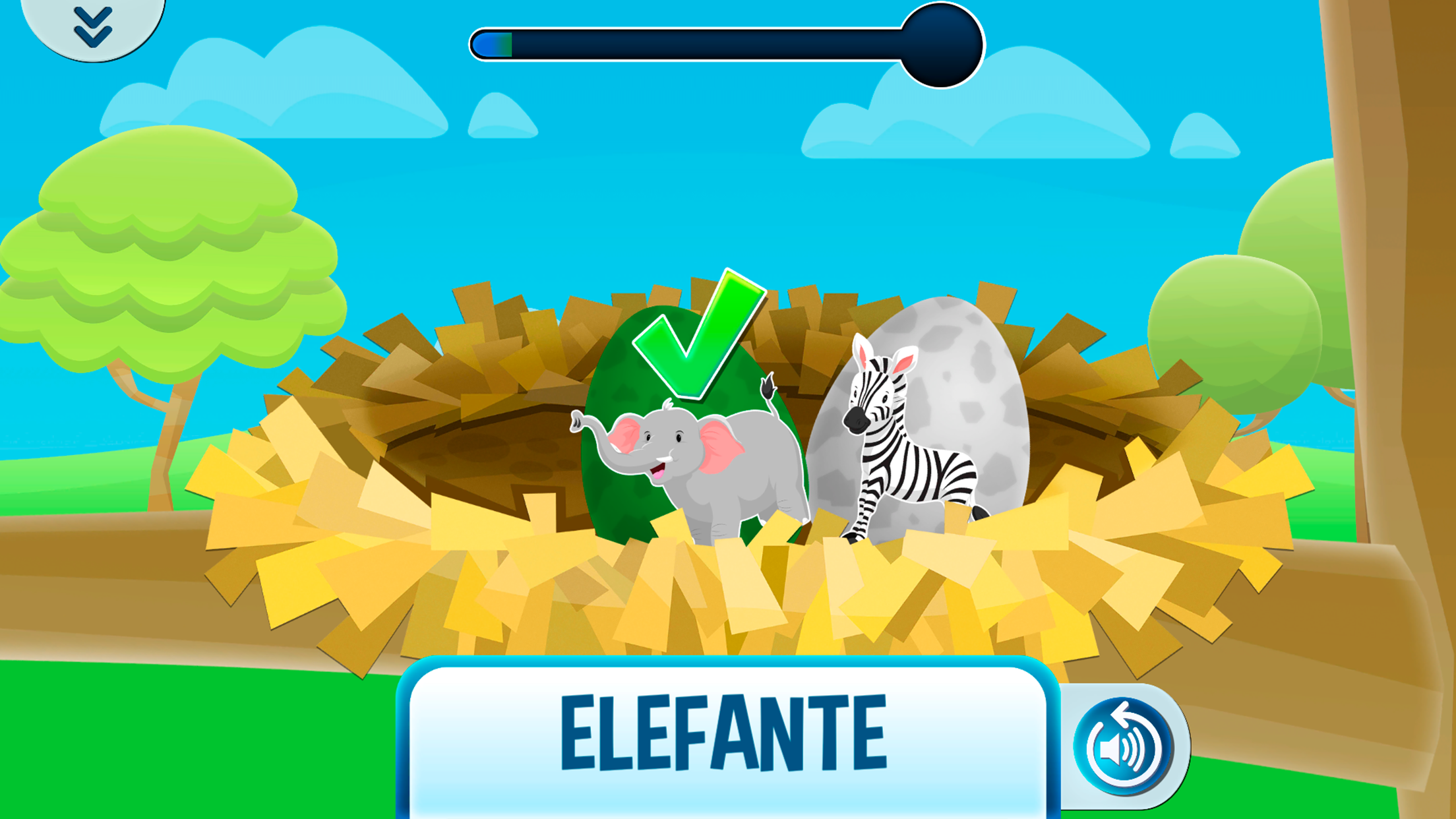 Captura de ecrã 1 da app Astrokids. Espanhol crianças