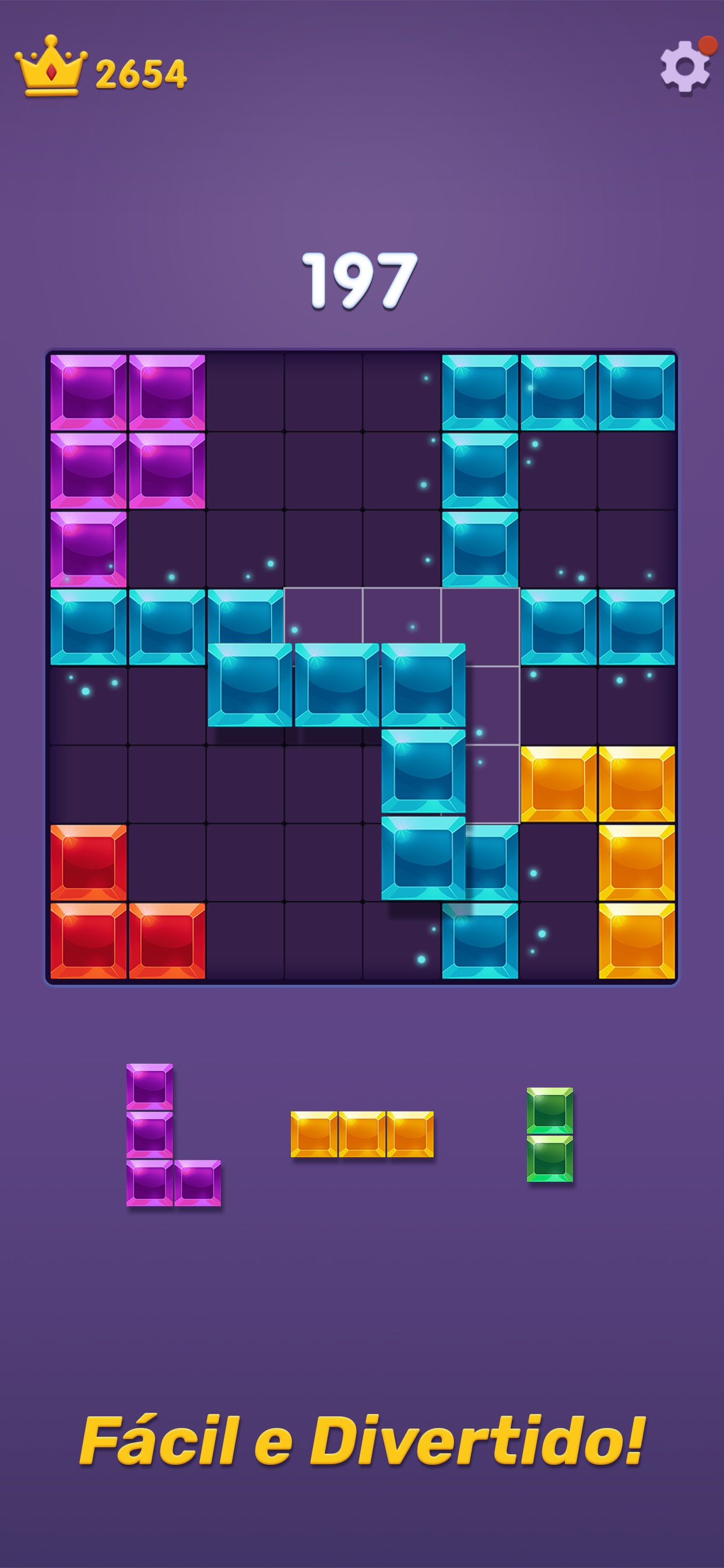 Captura de ecrã 3 da app Block Puzzle Gem Blast