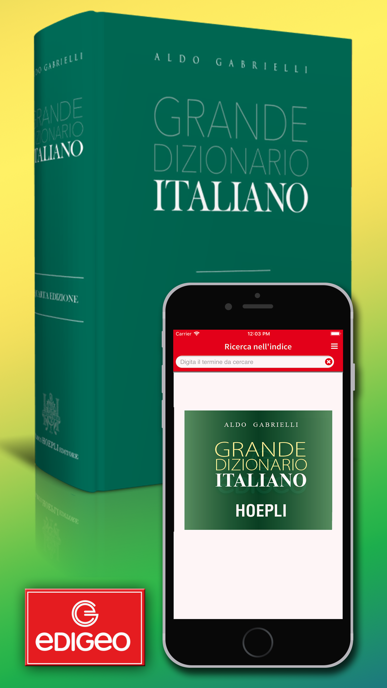 Captura de ecrã 1 da app Dizionario Italiano Gabrielli
