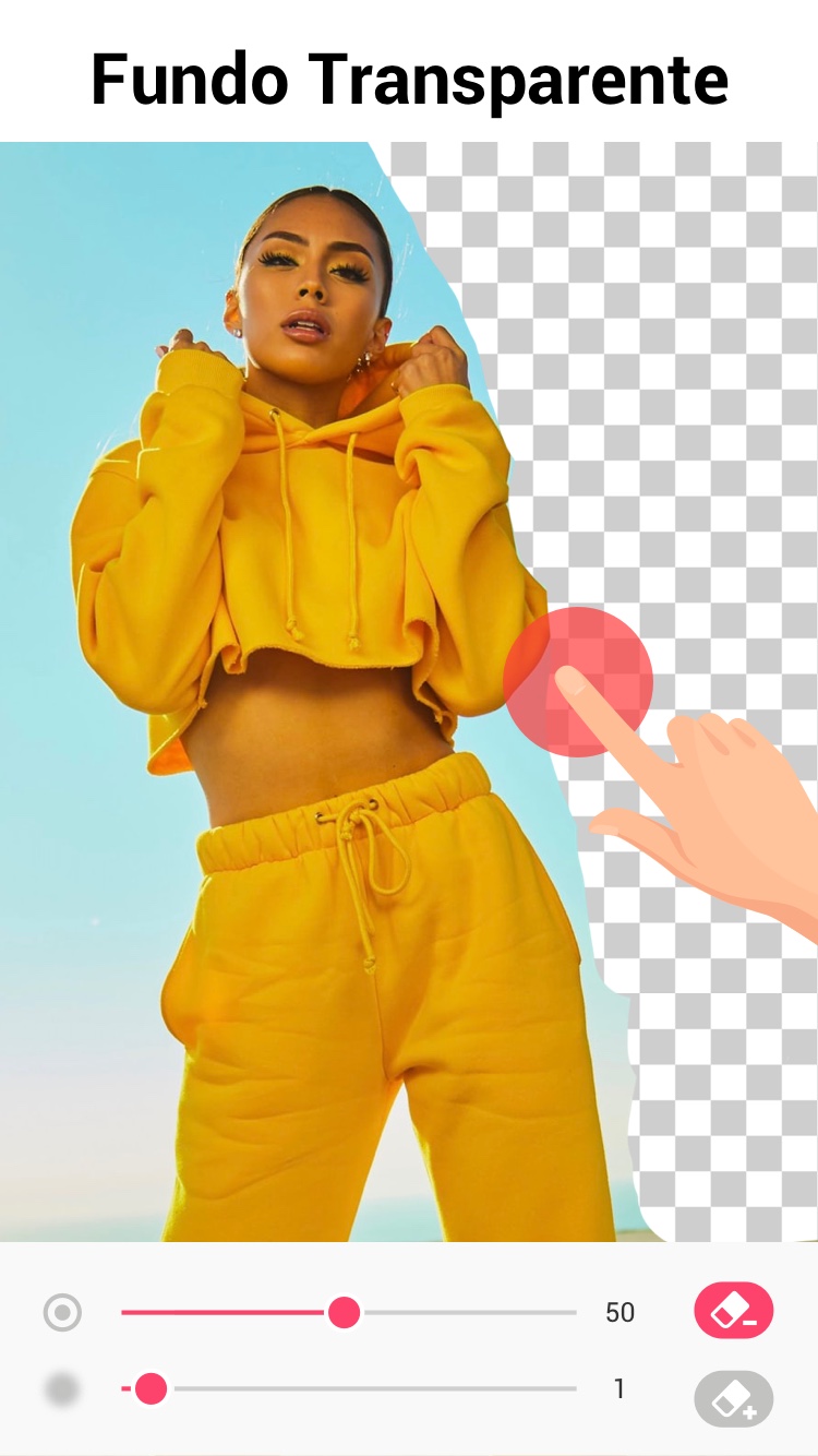 Captura de ecrã 4 da app Remover fundo de fotos