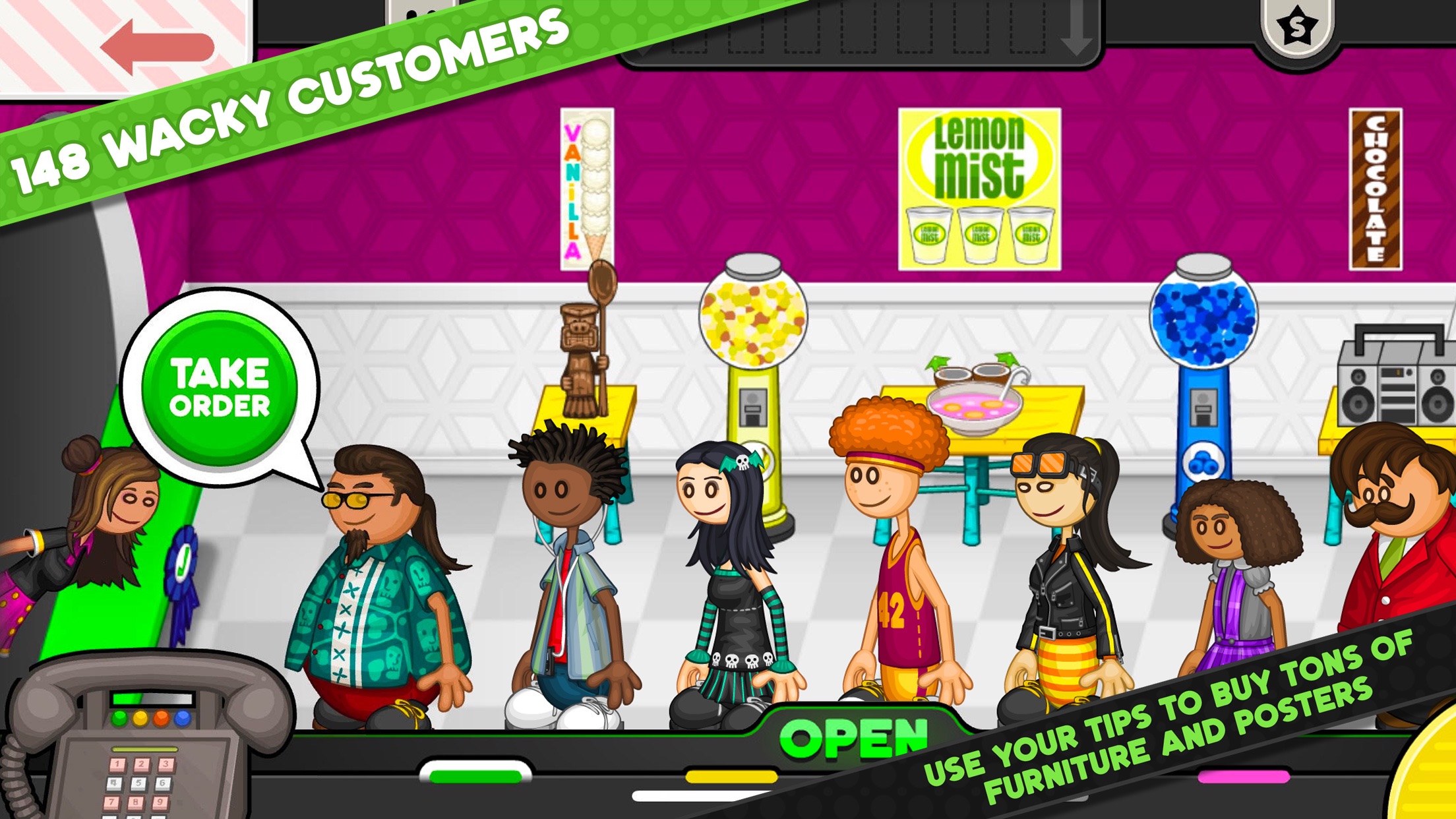 Captura de ecrã 2 da app Papa's Paleteria To Go!