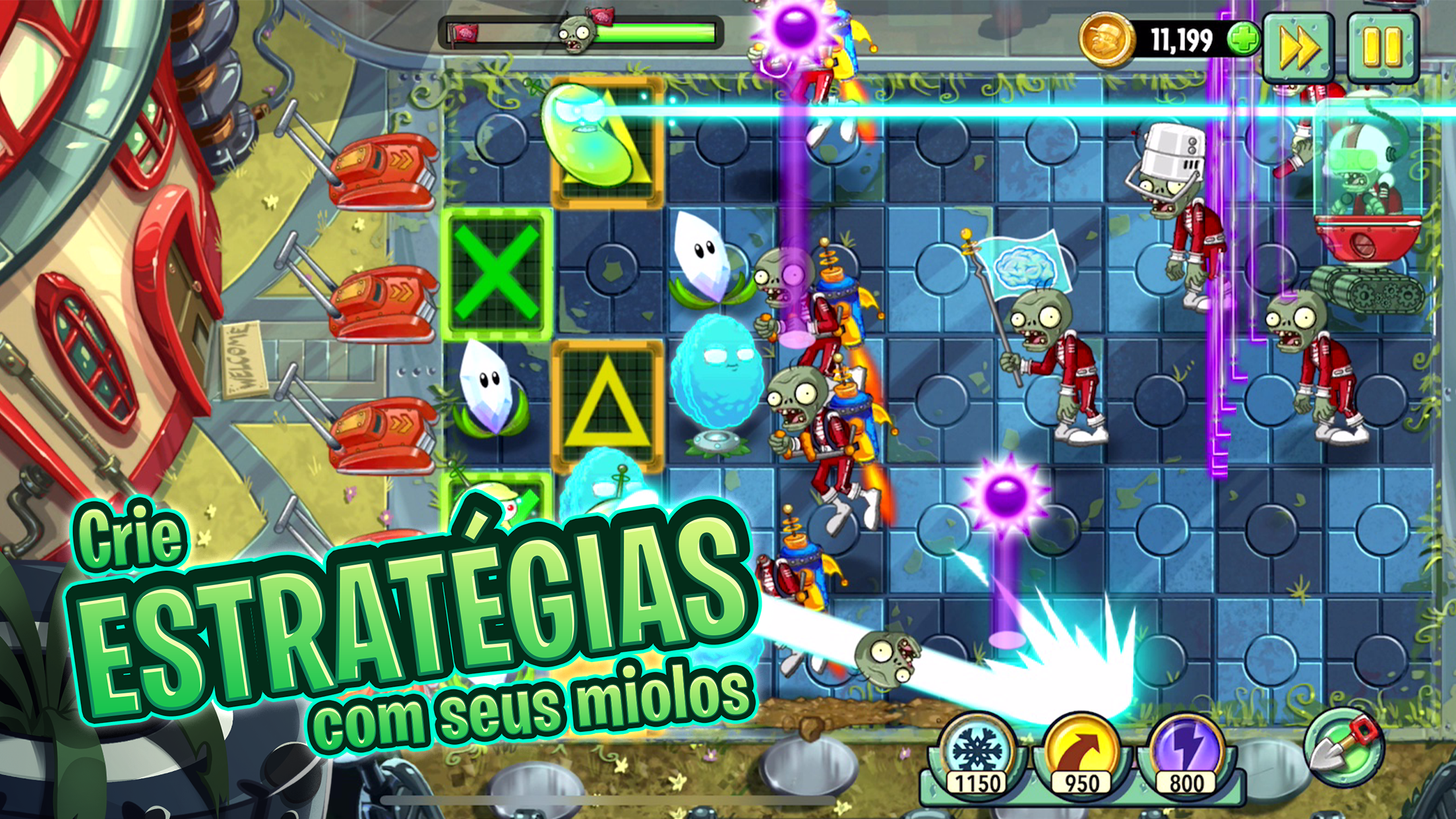 Captura de ecrã 1 da app Plants vs. Zombies™ 2